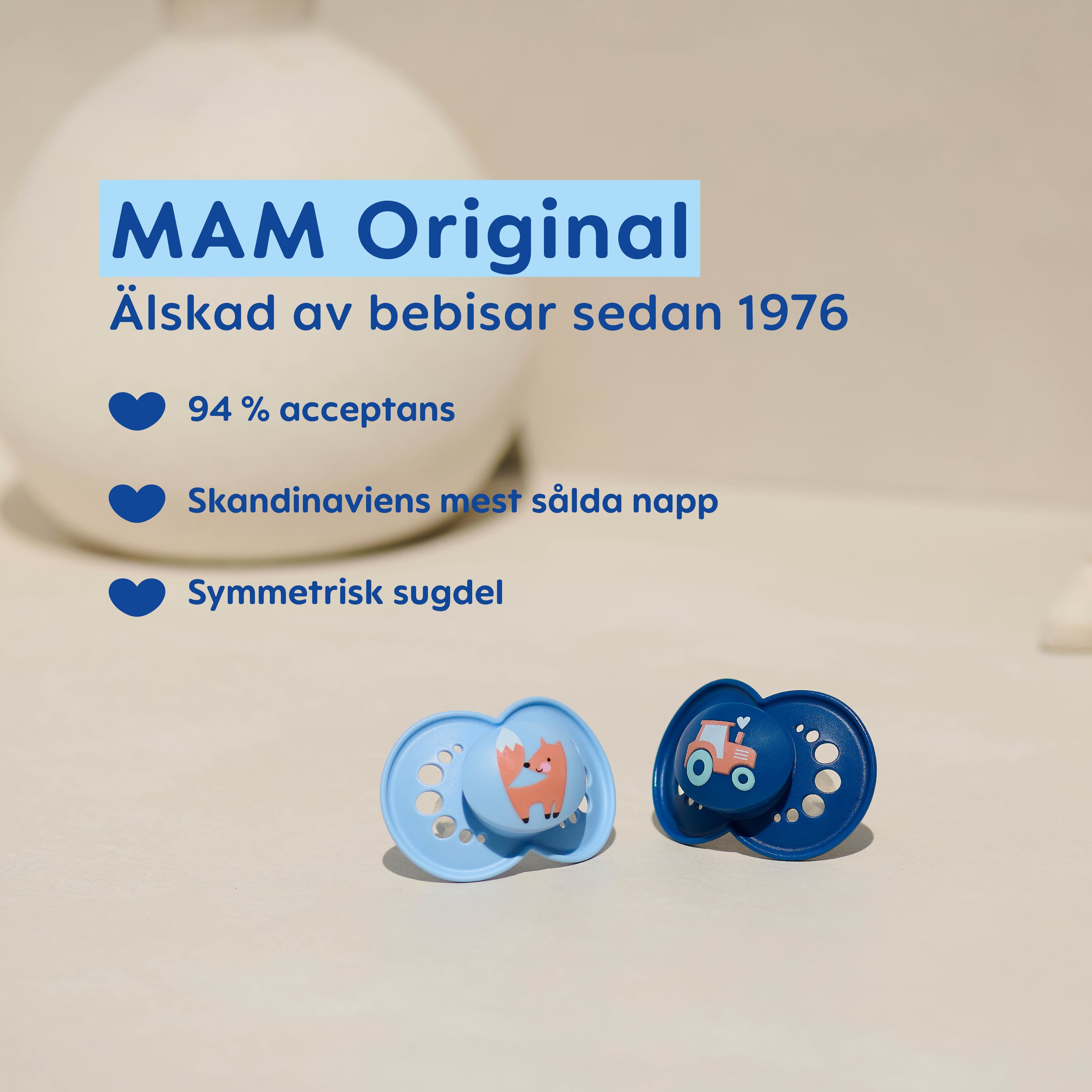 MAM Original Day&Night Sil 16-36m 2p Neutral - produktbild 3