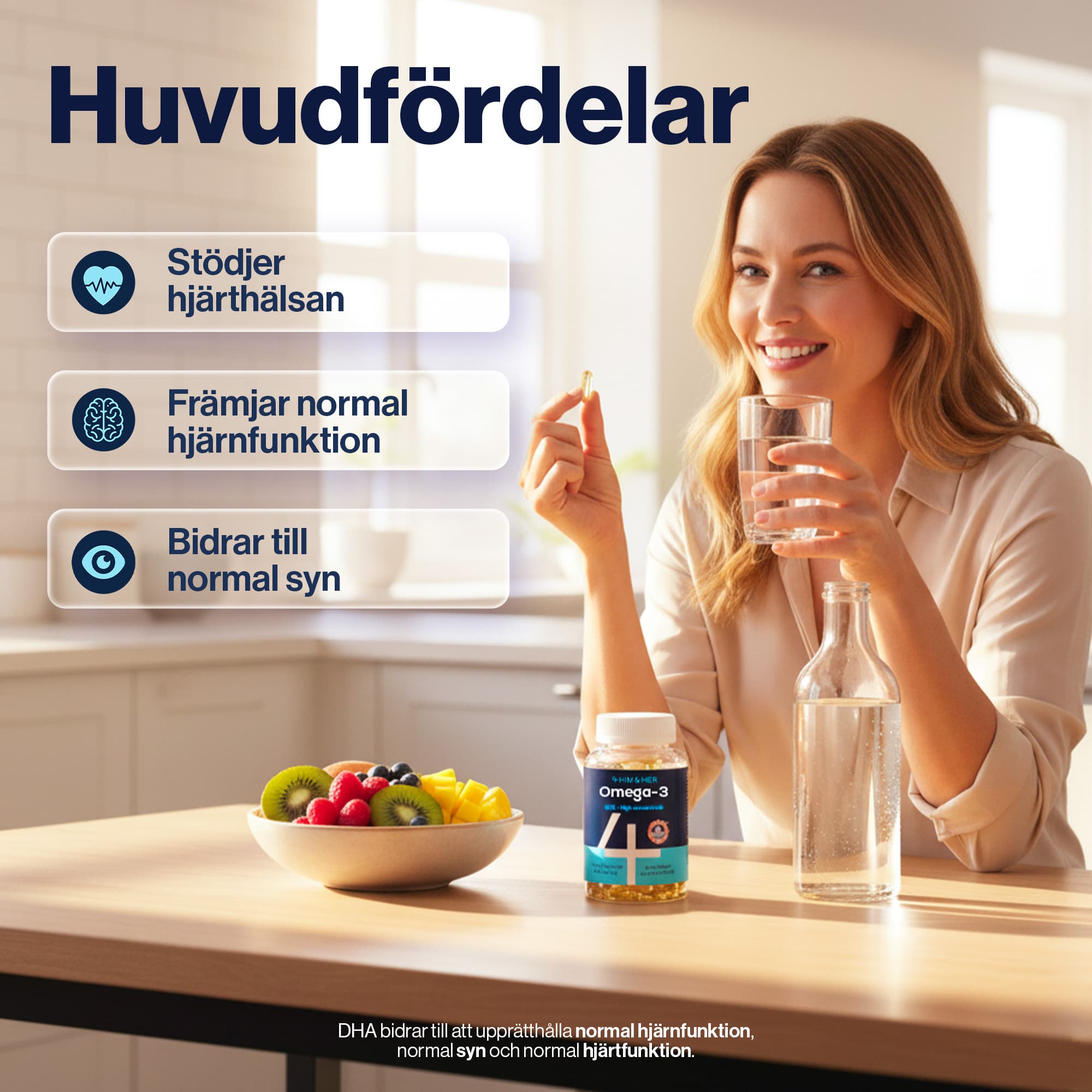 4HIM&HER Omega-3 80% Fiskeoljekapsel 120 kapslar 3