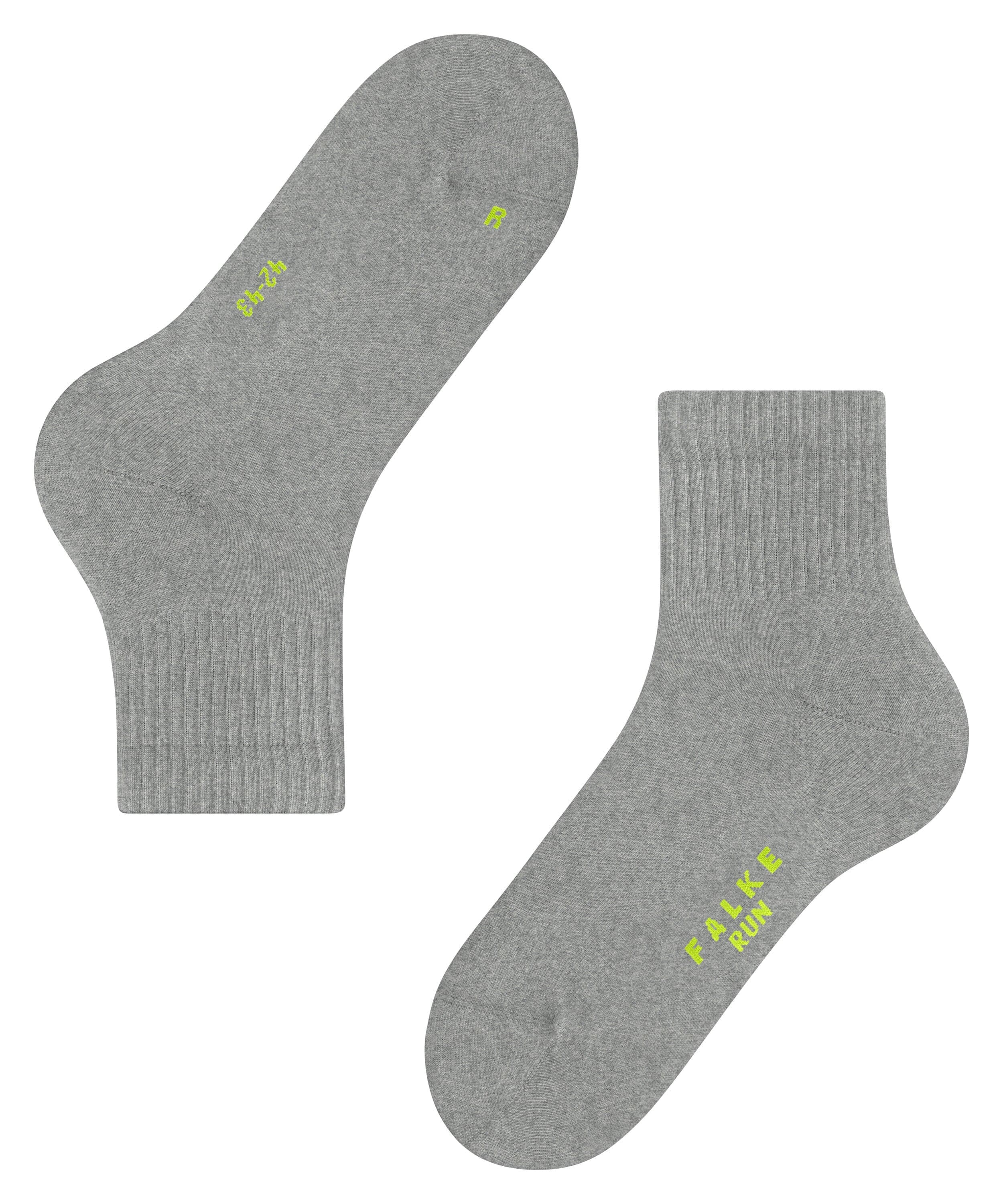 FALKE Run Rib Short Socks Gray 35-36 - produktbild 3