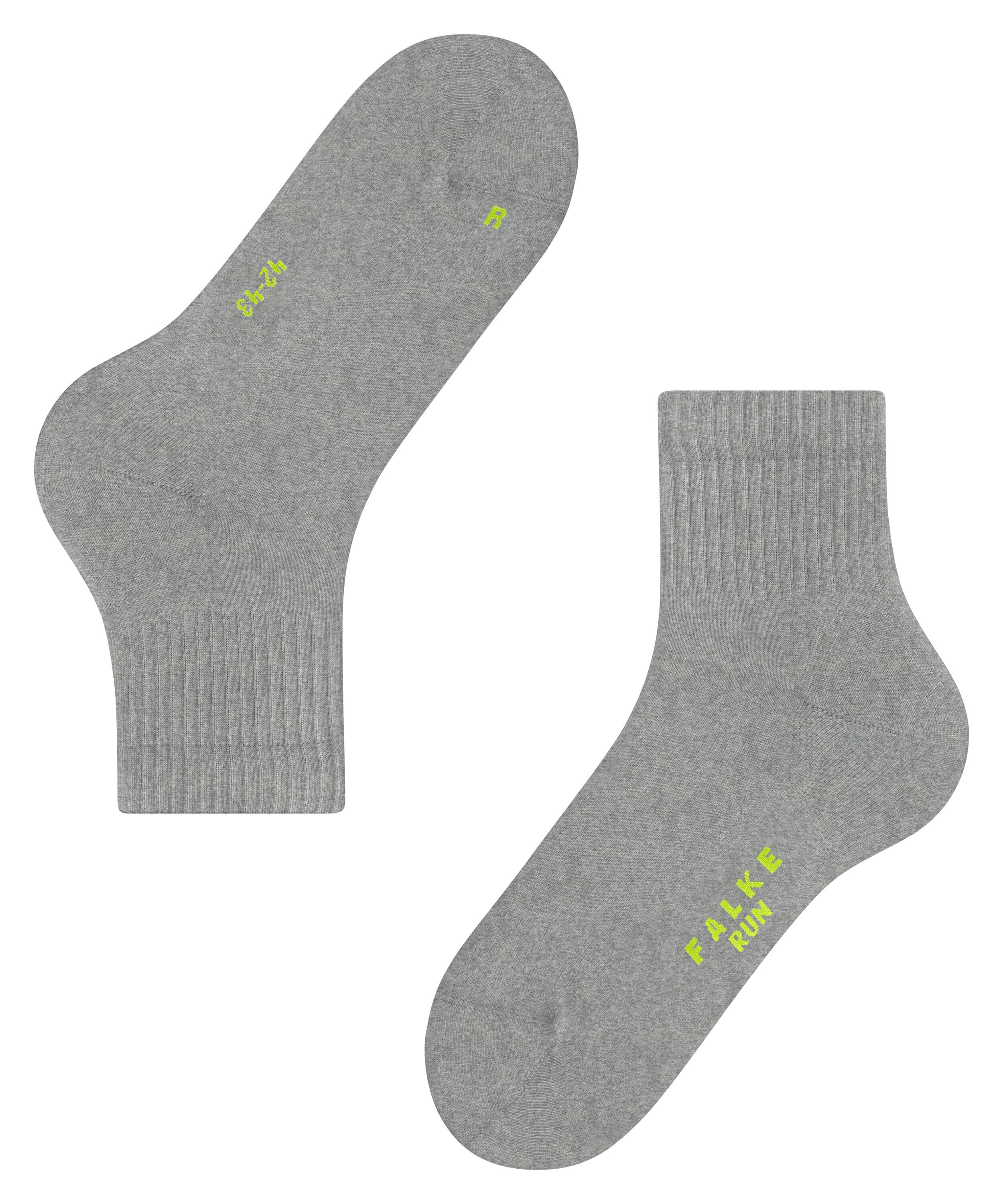 FALKE Run Rib Short Socks Gray 42-43 - produktbild 3