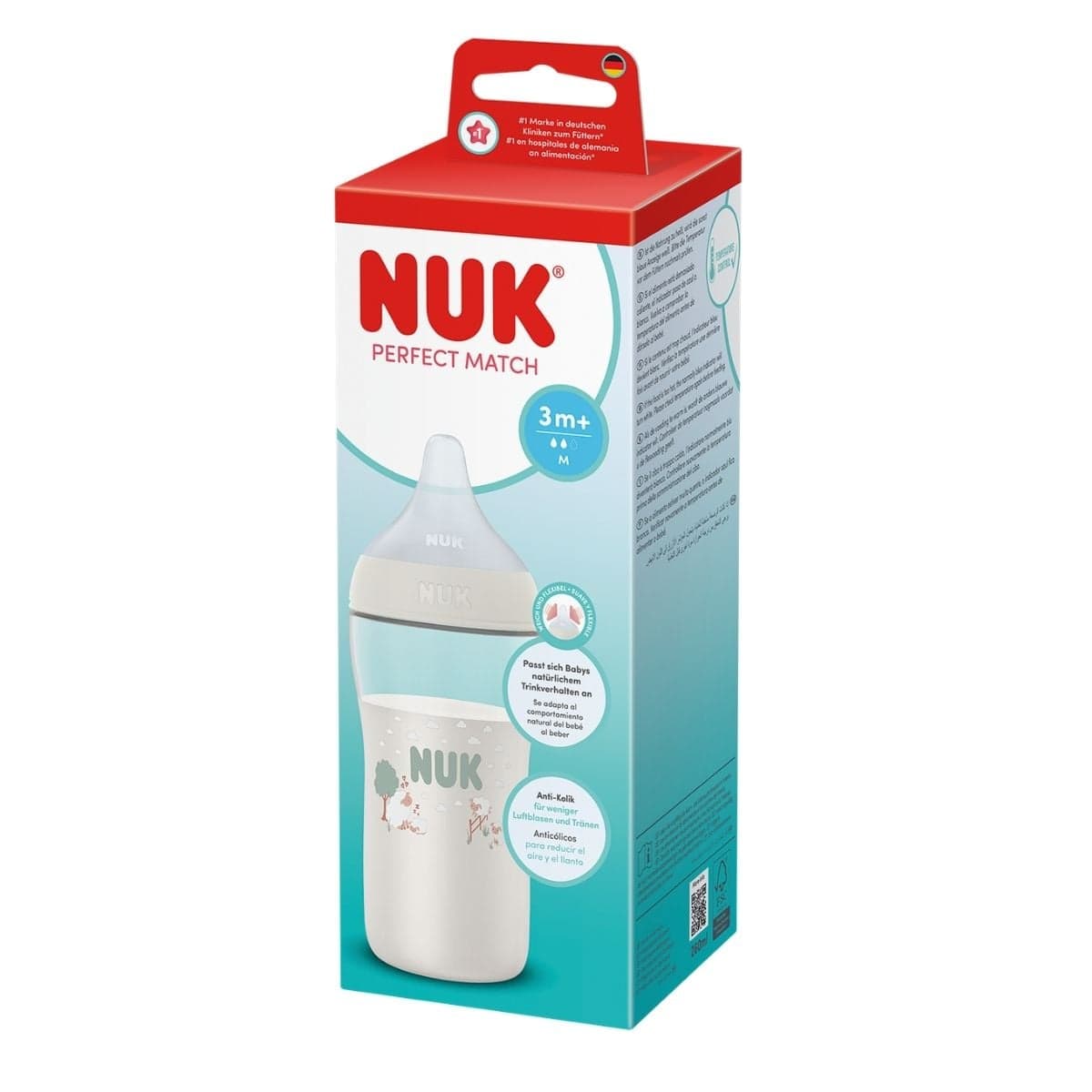 NUK Perfect Match Nappflaska 260 ml Sheep - produktbild 3