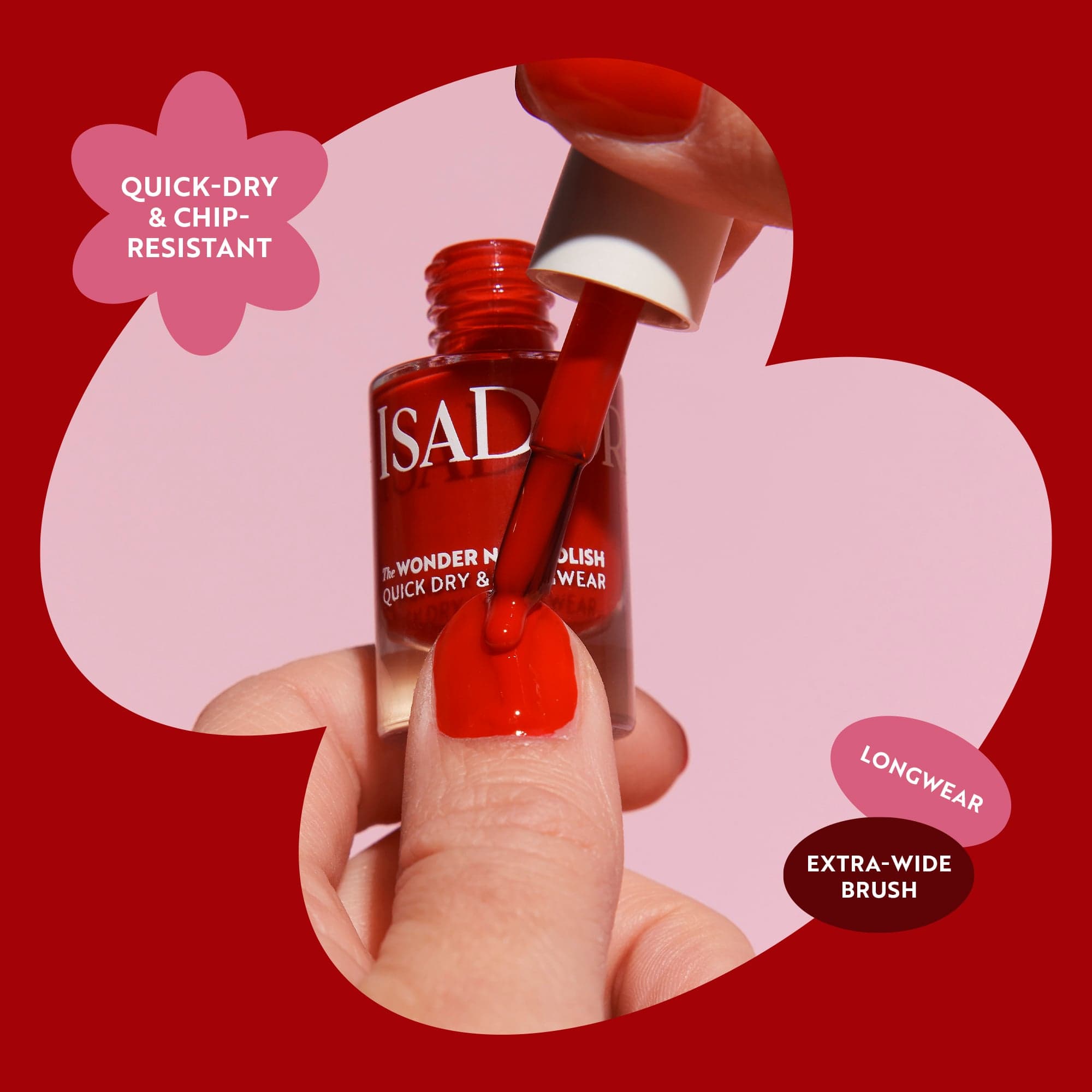 IsaDora The Wonder Nail Polish Quick dry & Longwear 141 Cosmic Glow 5 ml - produktbild 4