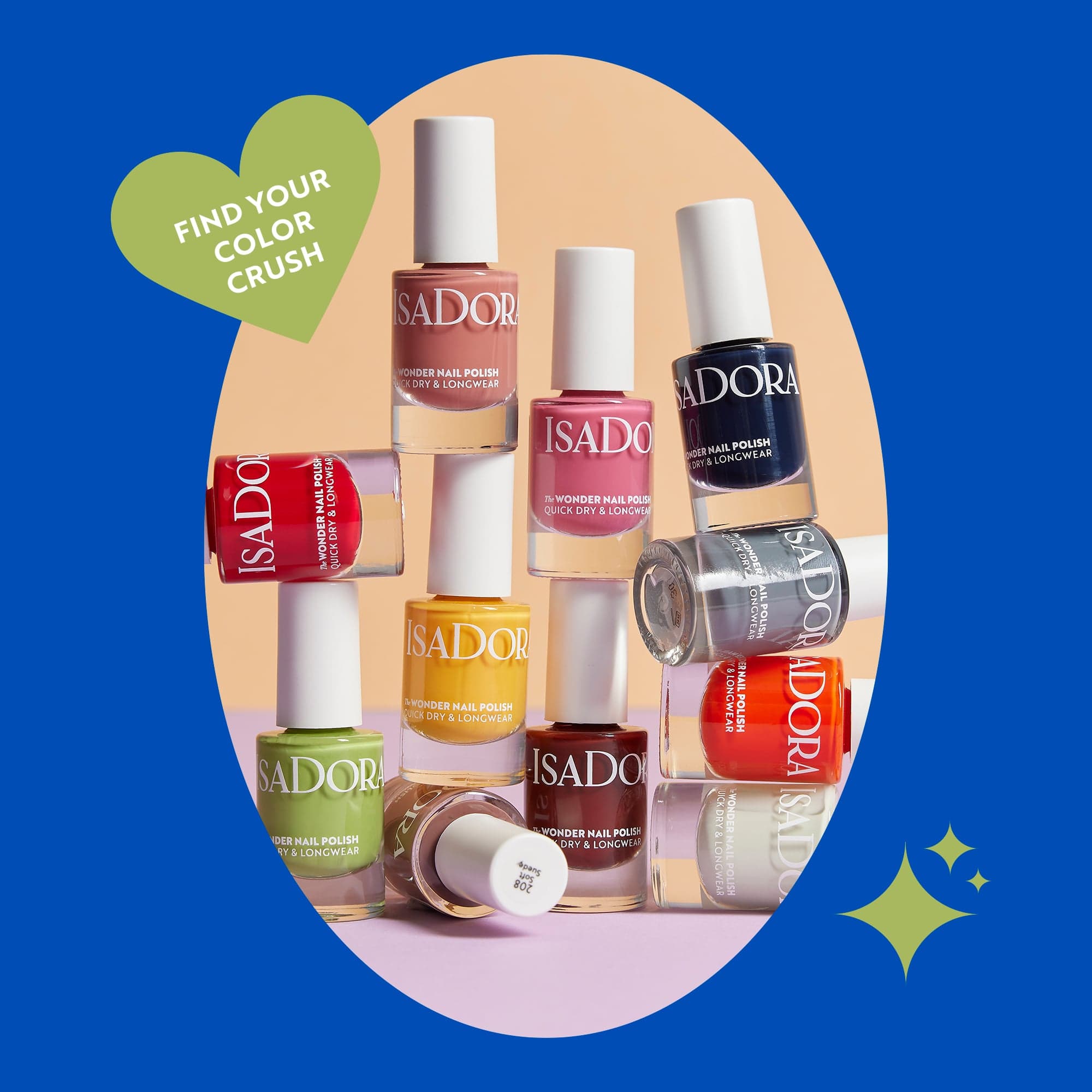 IsaDora The Wonder Nail Polish Quick dry & Longwear 141 Cosmic Glow 5 ml - produktbild 5