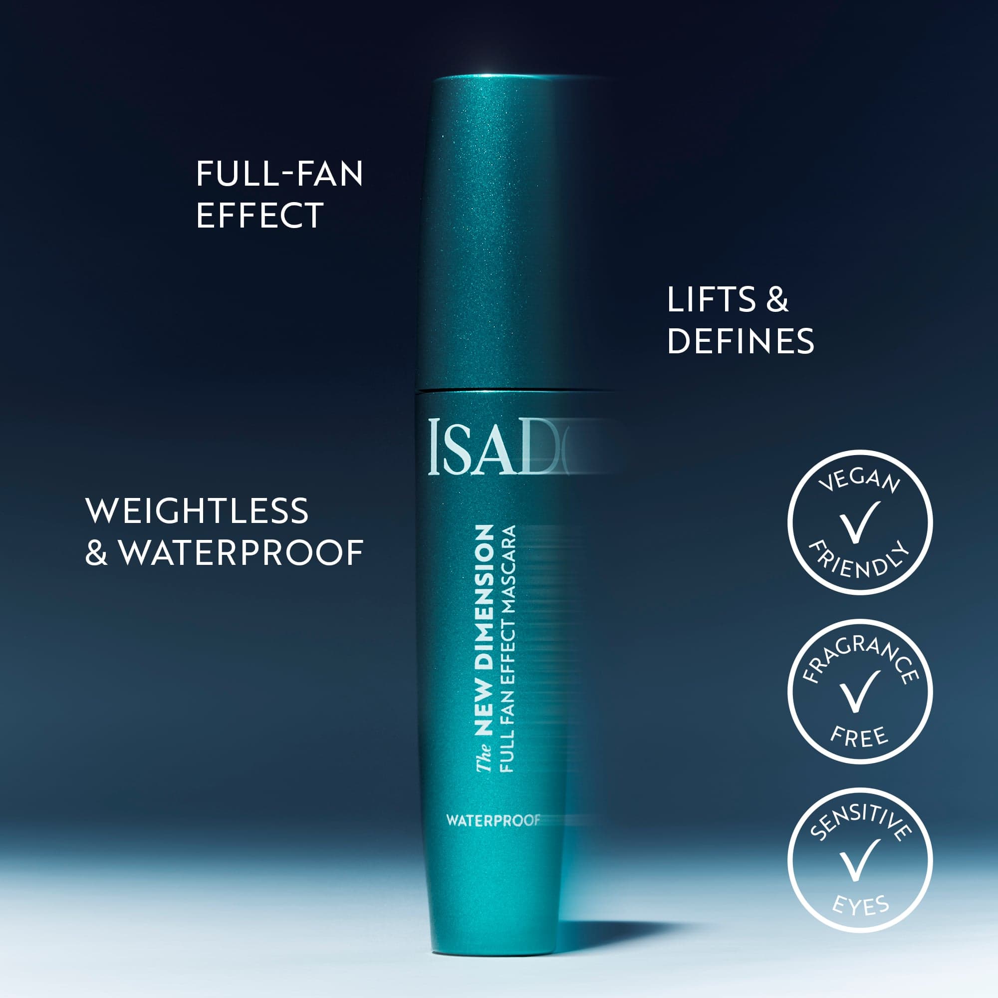 IsaDora The New Dimension Waterproof Mascara 01 Black - produktbild 5