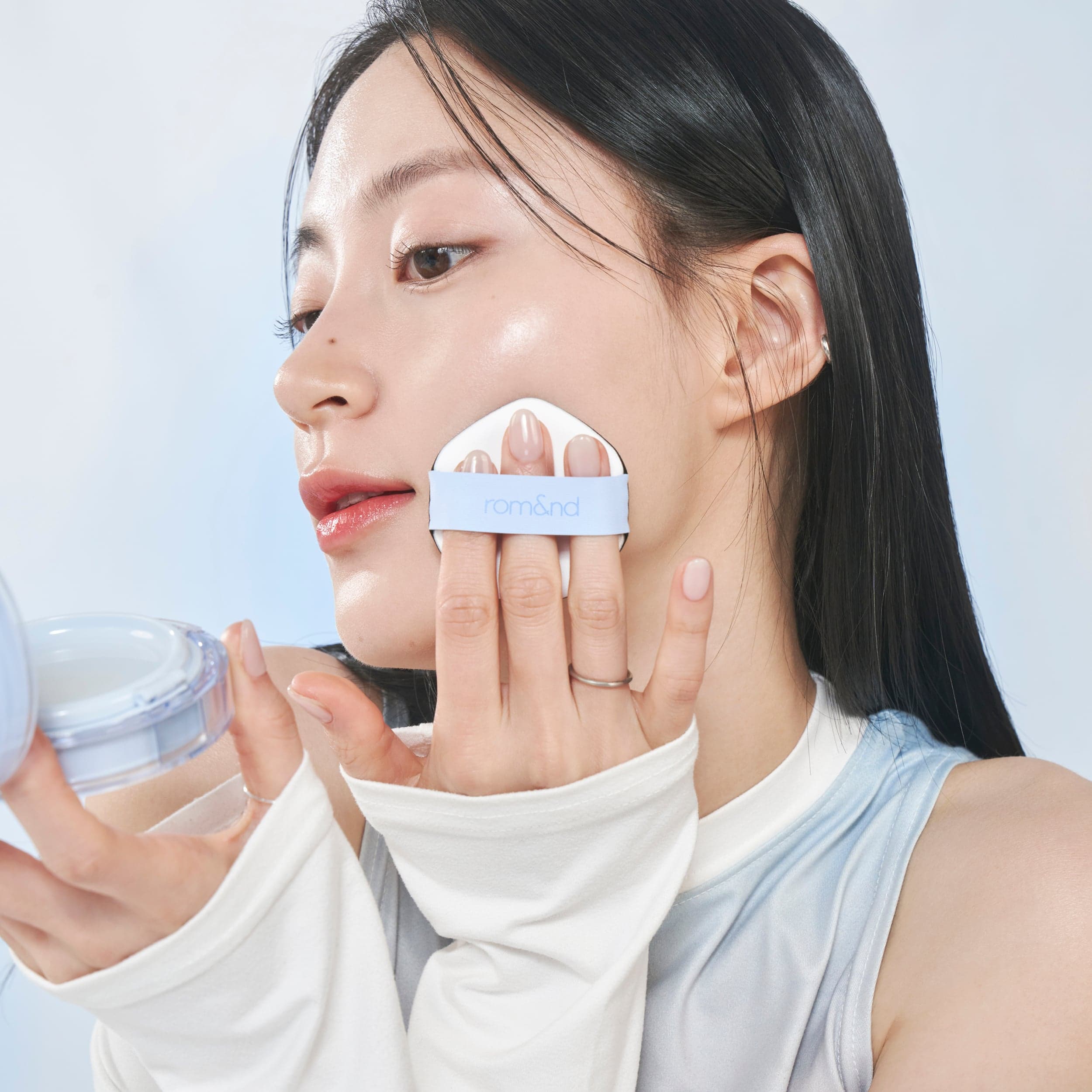 rom&nd Bare Water Cushion 01 Porcelain 17 20 g - produktbild 5