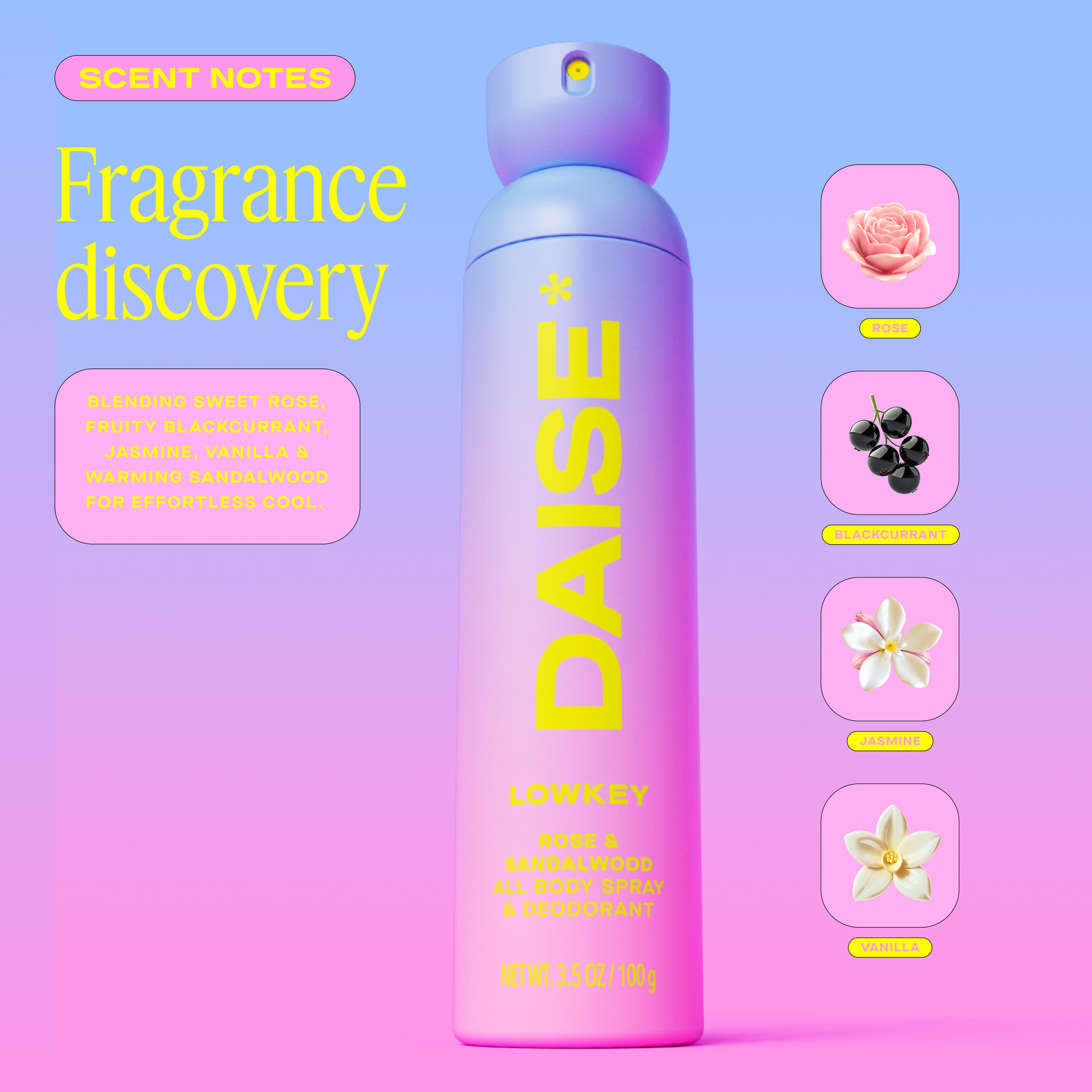Daise All Body Spray & Deo Rose & Sandalwood 120 ml 4