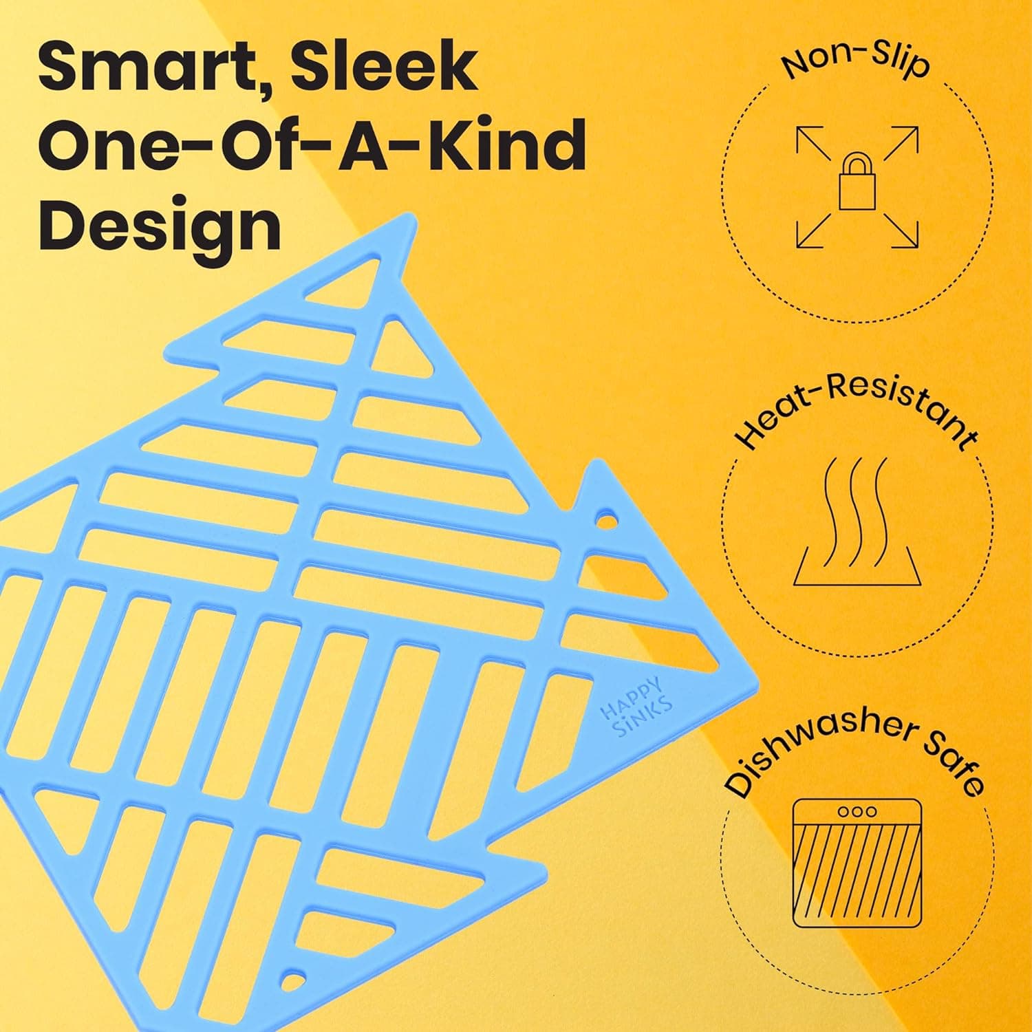 Happy Sinks Sink Mat Set Lake Blue 4 st 2