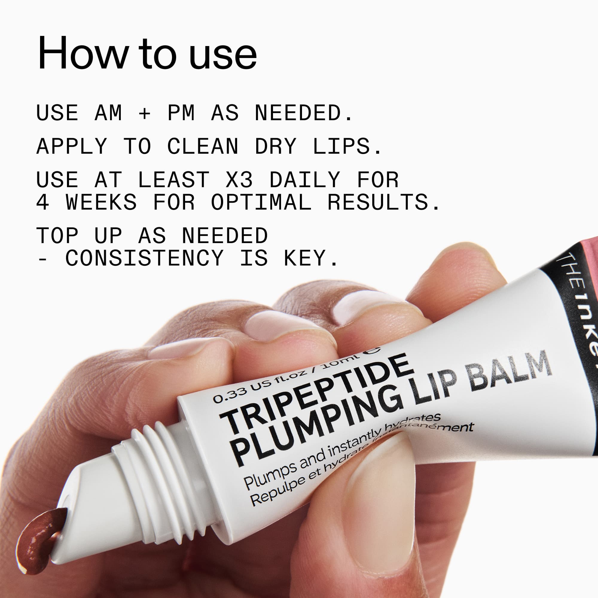 The INKEY List Tripeptide Plumping Lip Balm Mocha 10 ml 4