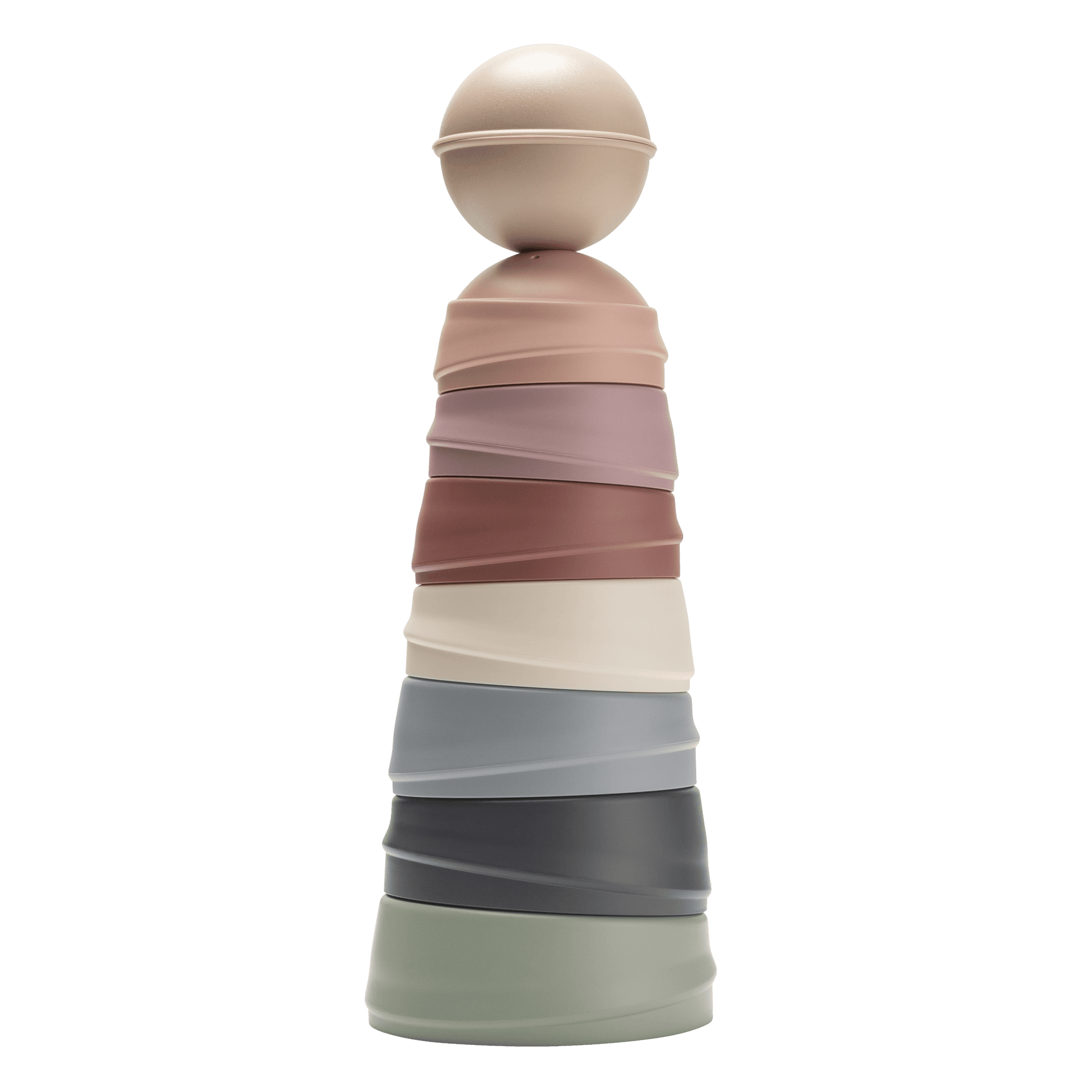 BIBS Wobbly Tower Pastel Rainbow - produktbild 2