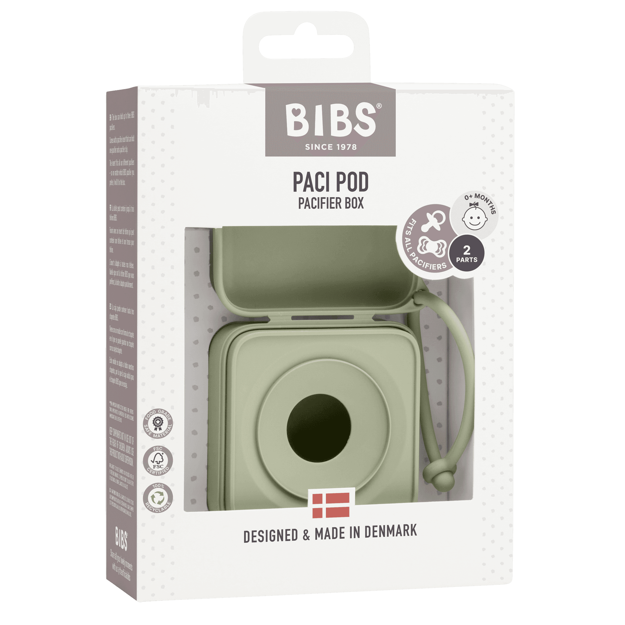 BIBS Pacifier Box Sage - produktbild 5