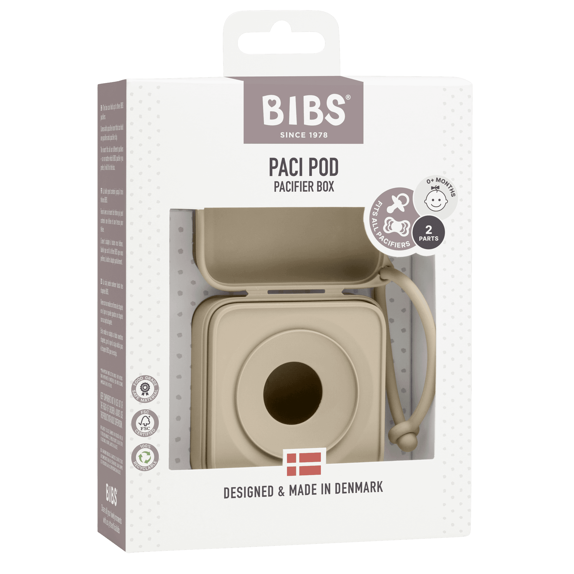 BIBS Pacifier Box Vanilla - produktbild 5