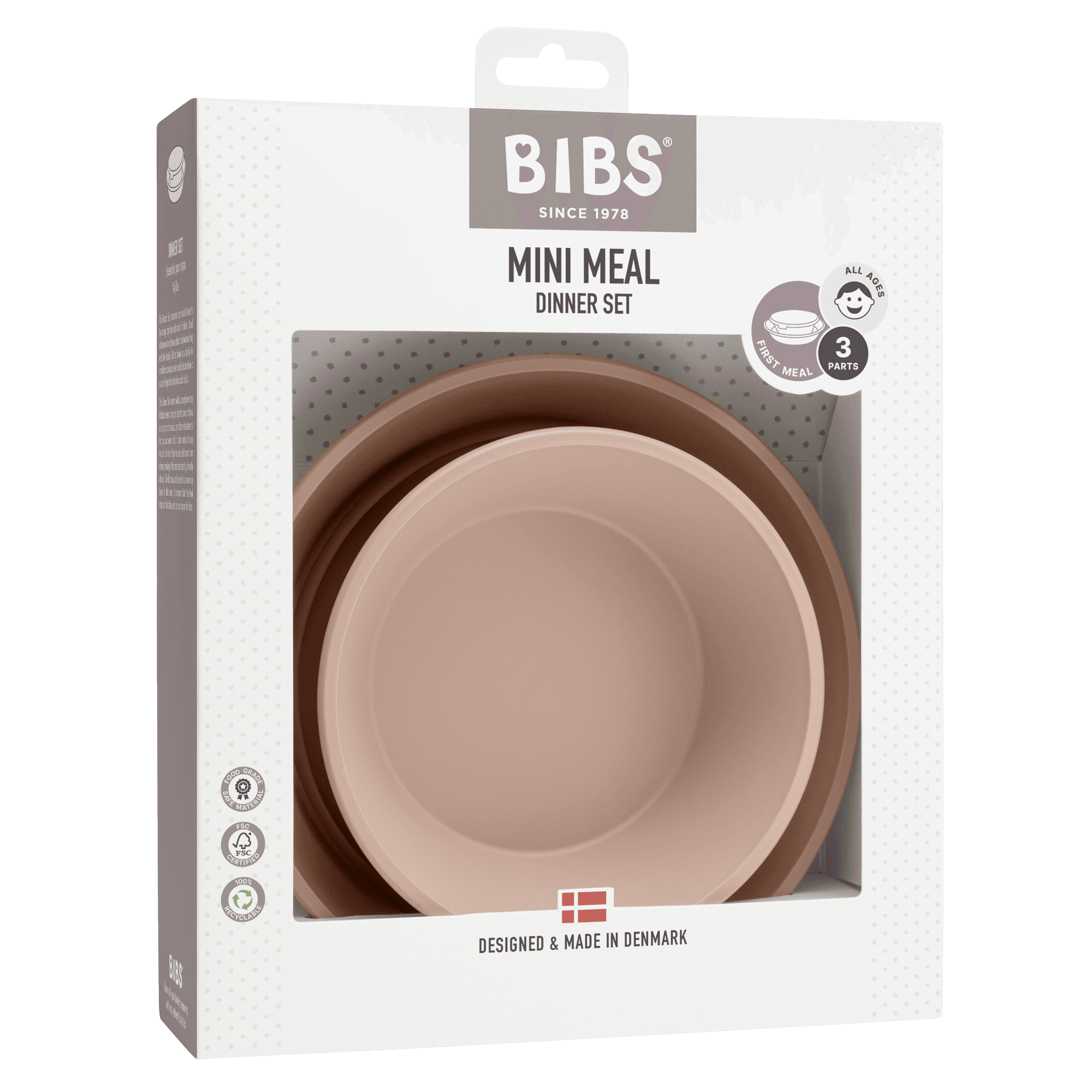 BIBS Dinner Plate Set Blush - produktbild 2