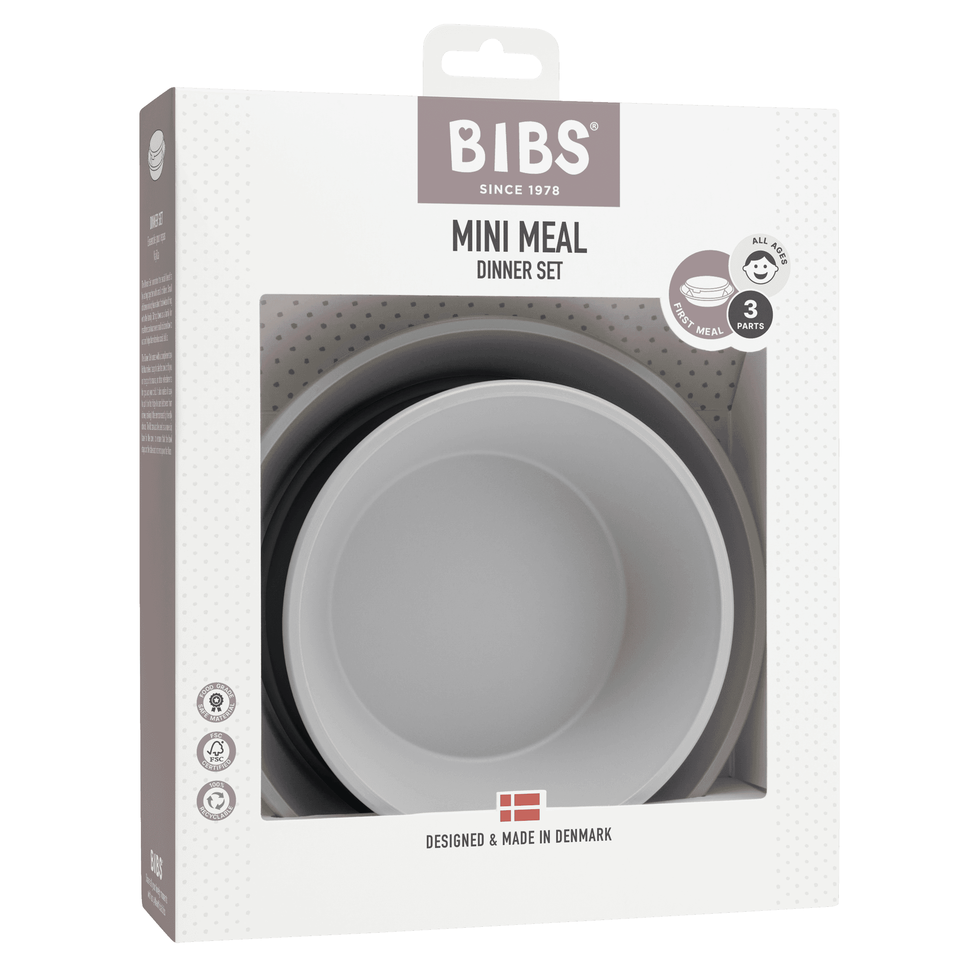 BIBS Dinner Plate Set Cloud - produktbild 2
