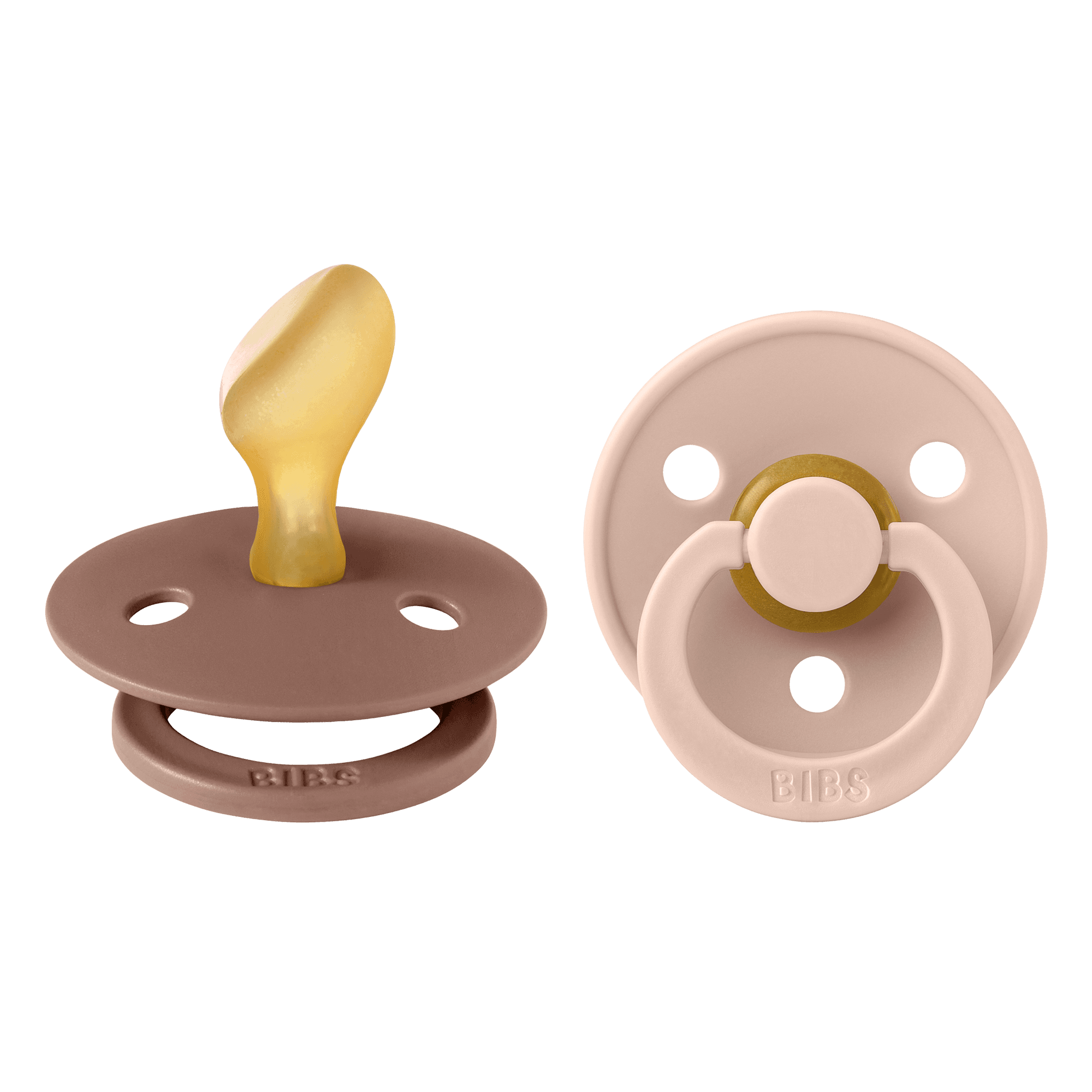BIBS Colour Latex Anatomical Size 2 Blush/Woodchuck 2-pack