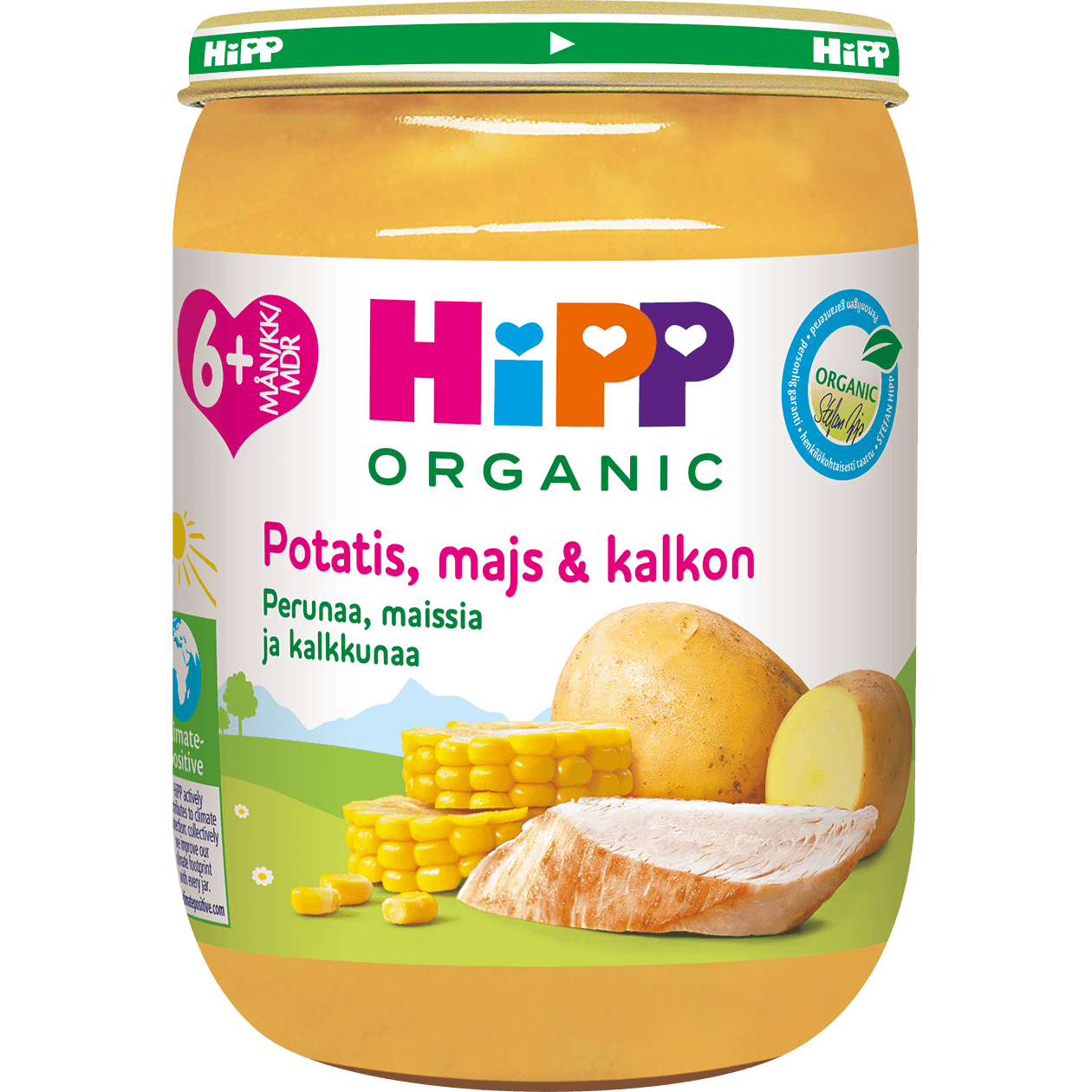 Hipp Potatis, Majs & Kalkon 6m 190g