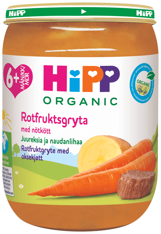 Hipp Rotfrukter med Kött 6m 190 g