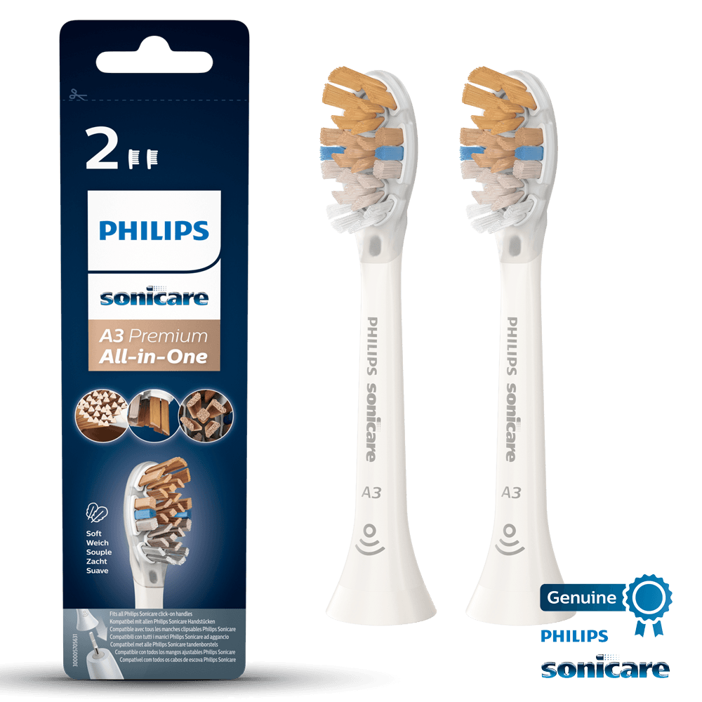 Philips Sonicare borsthuvud A3 Premium All in One Vit