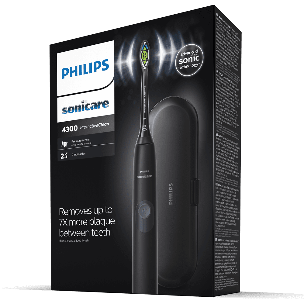 Philips Sonicare 4300 series med resefodral Svart 3
