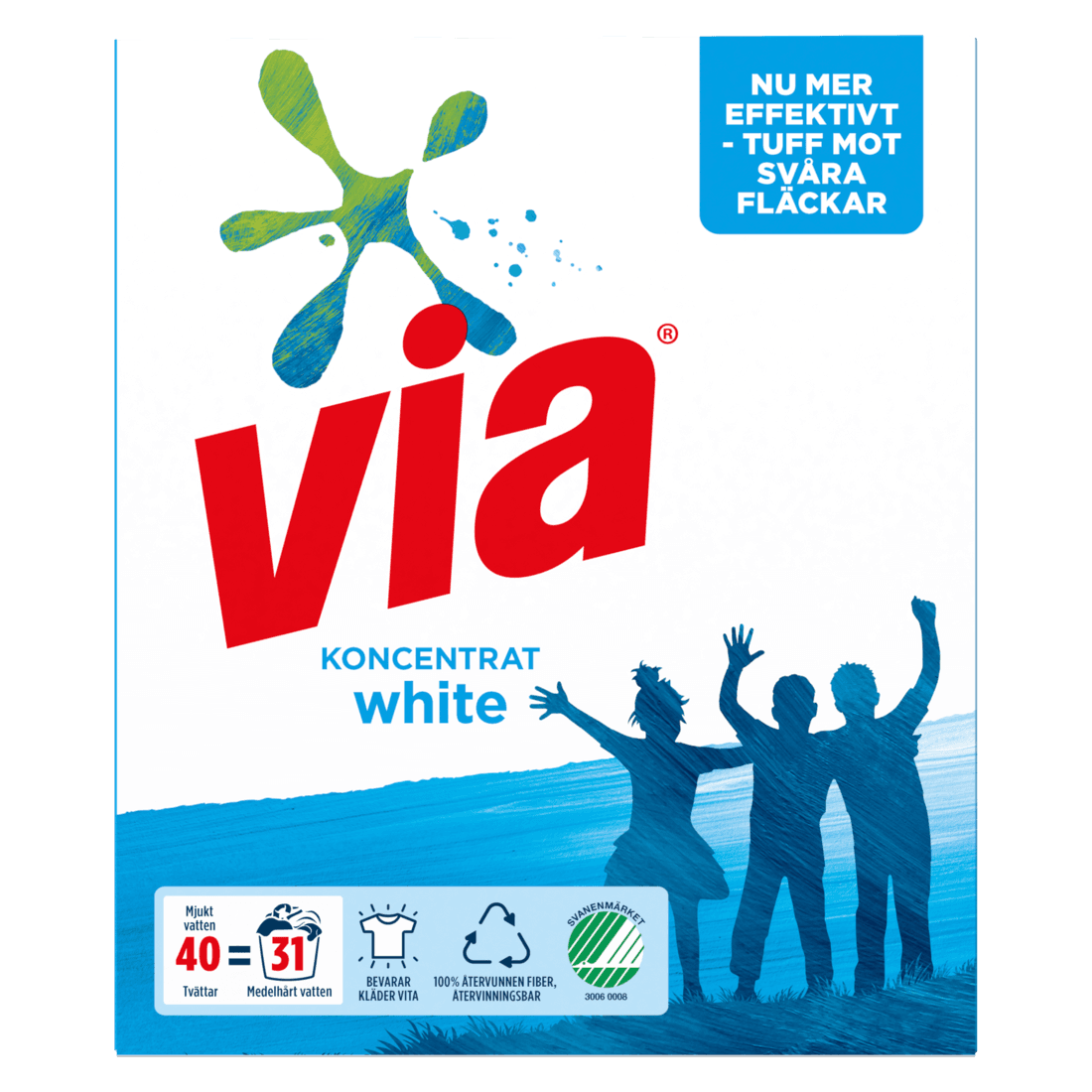 Via Tvättmedel White 1,5 kg