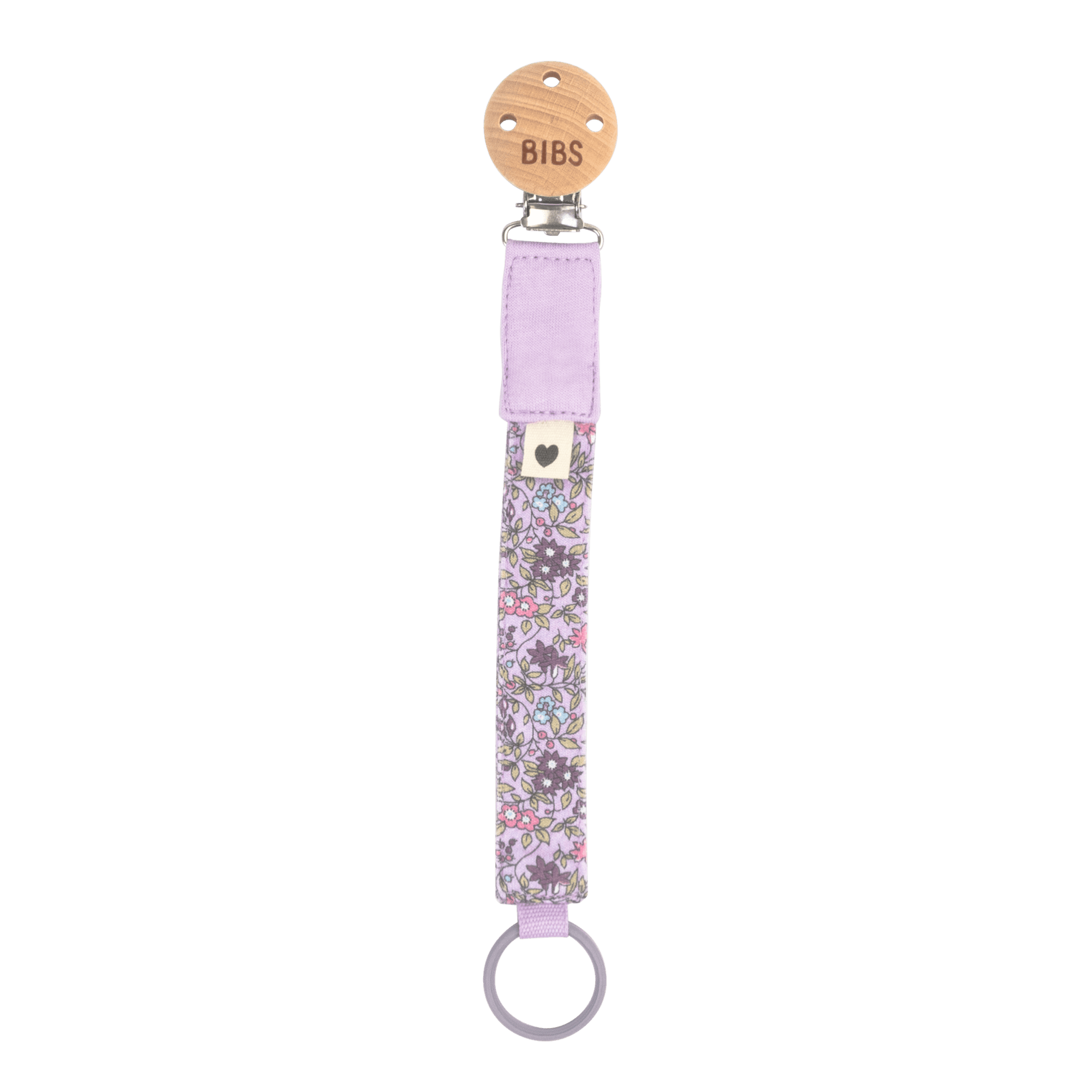 BIBS x Liberty Pacifier Clip Chamomile Lawn Violet Sky