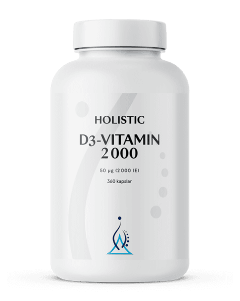 Holistic D3-vitamin 2000 360 kapslar