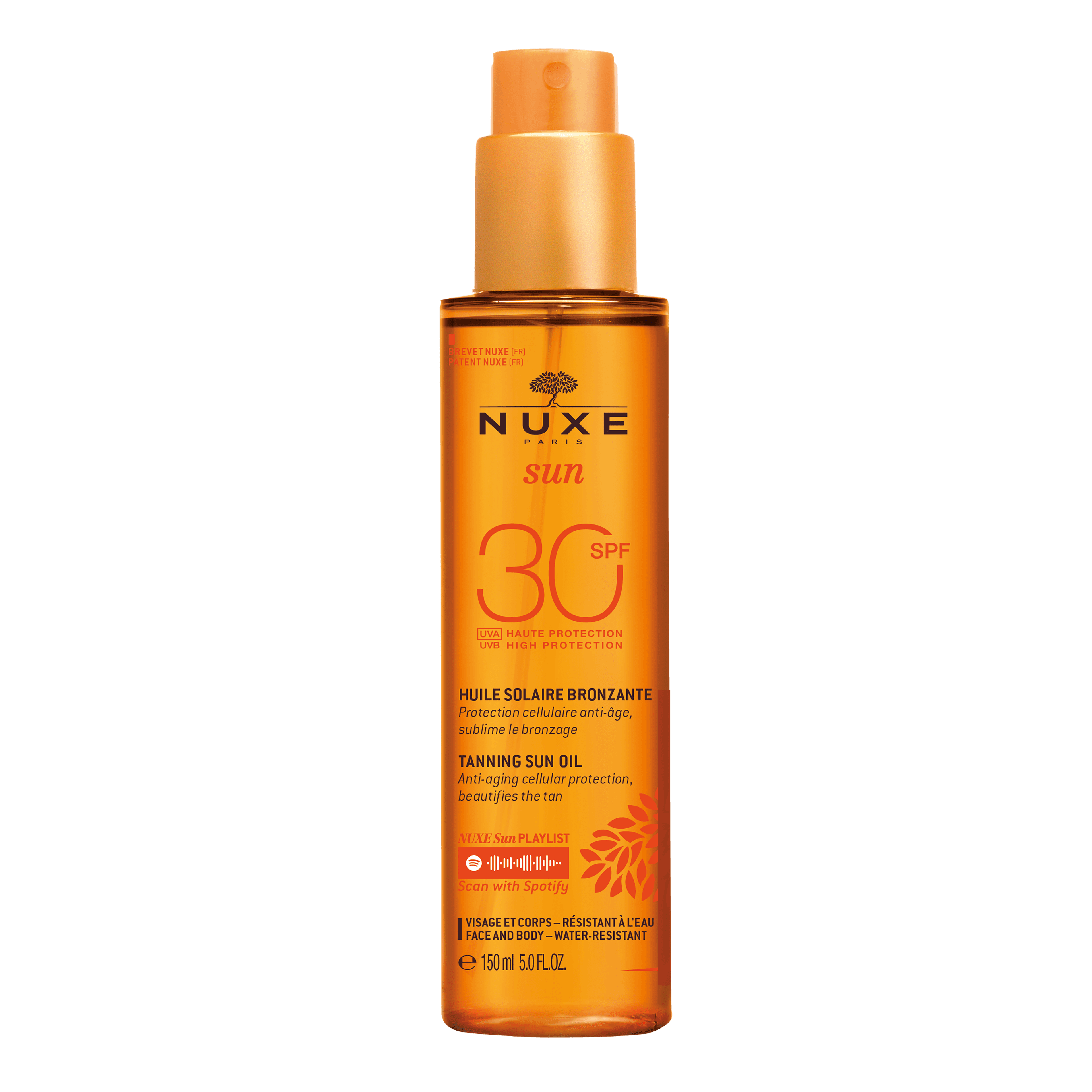 Nuxe Tanning Oil High Protection Spf 30 Face & Body 150ml