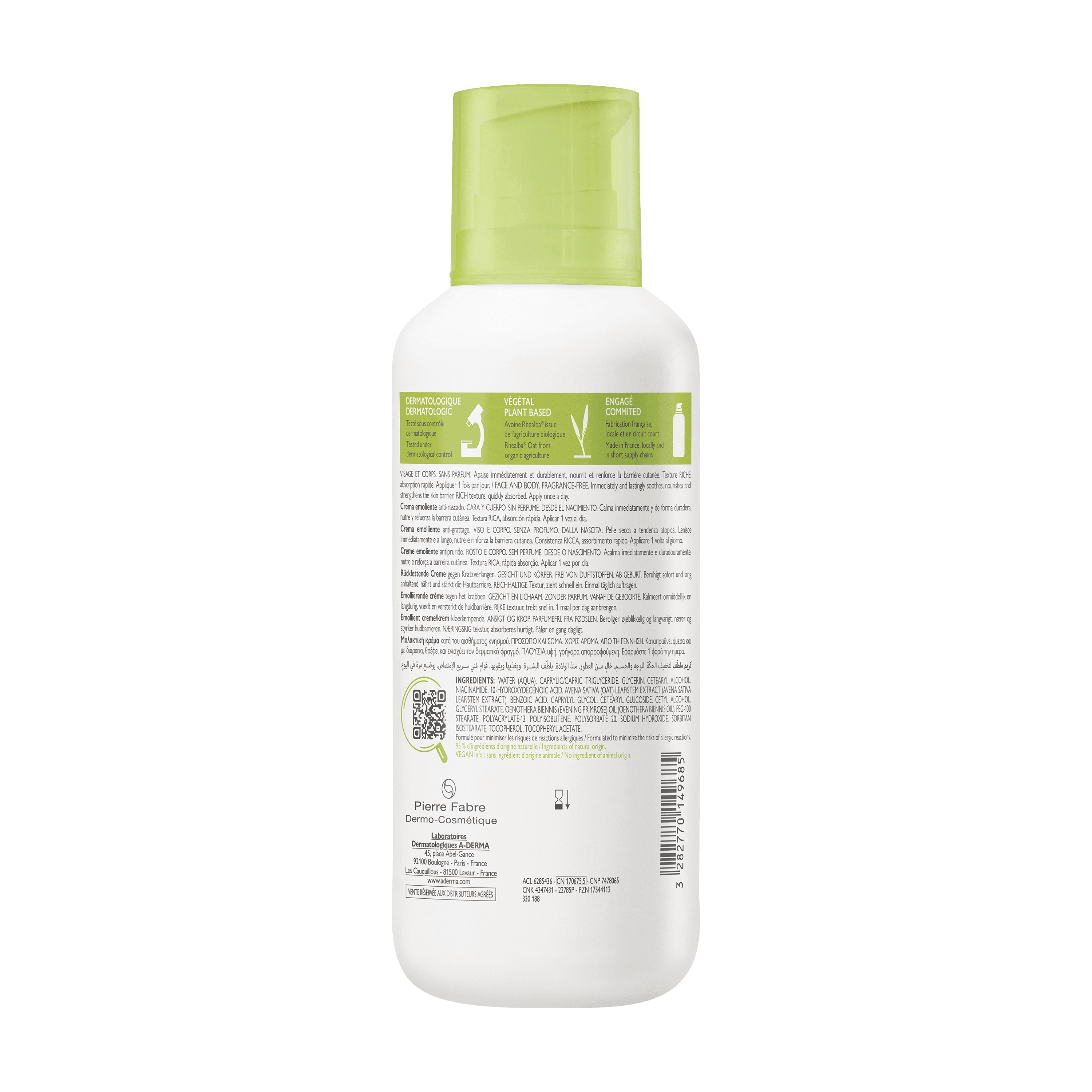 A-derma Exomega Control Cream 400 ml 2