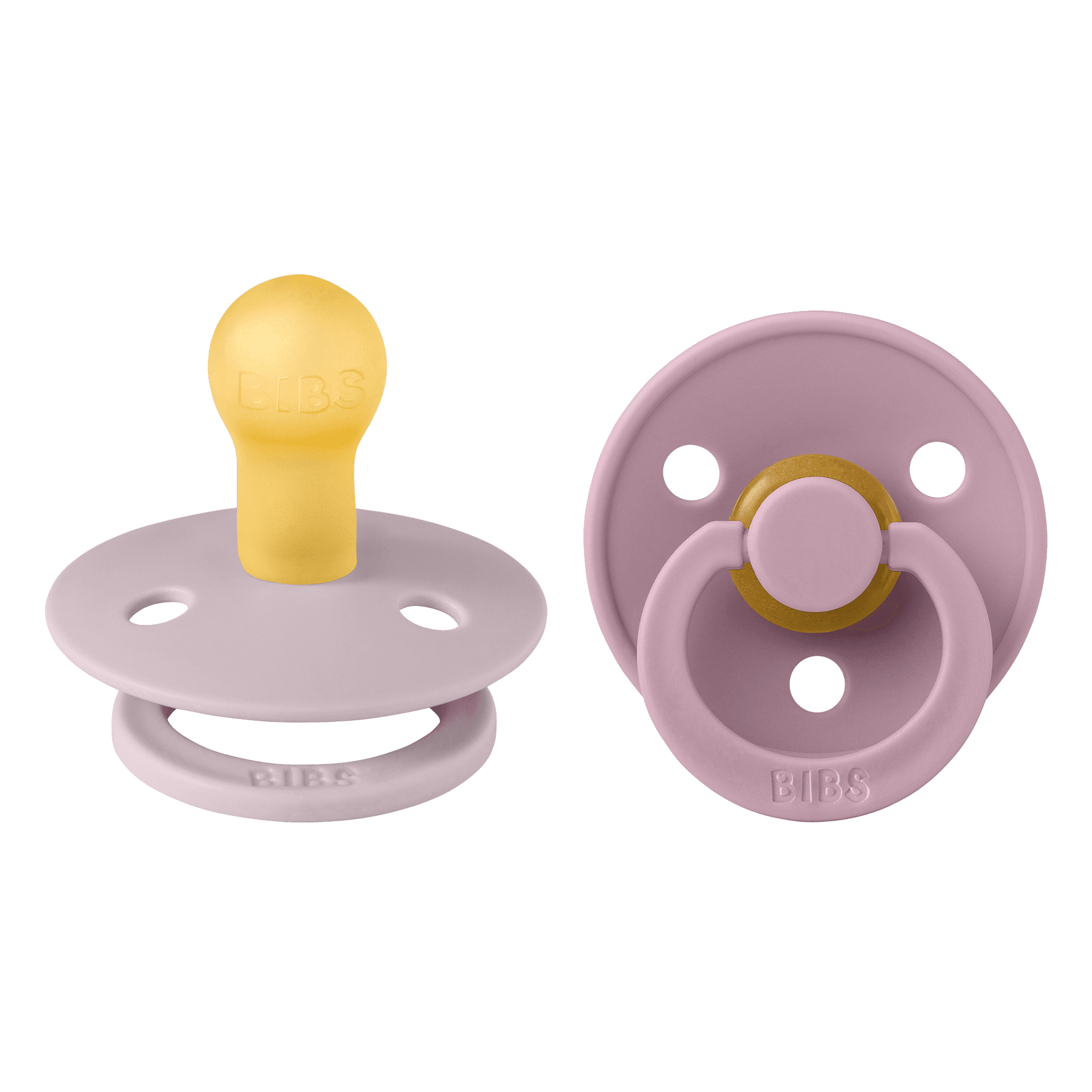 BIBS Colour Dusky Lilac/Heather Strl 1 (0-6 månader) 2-pack - produktbild 2