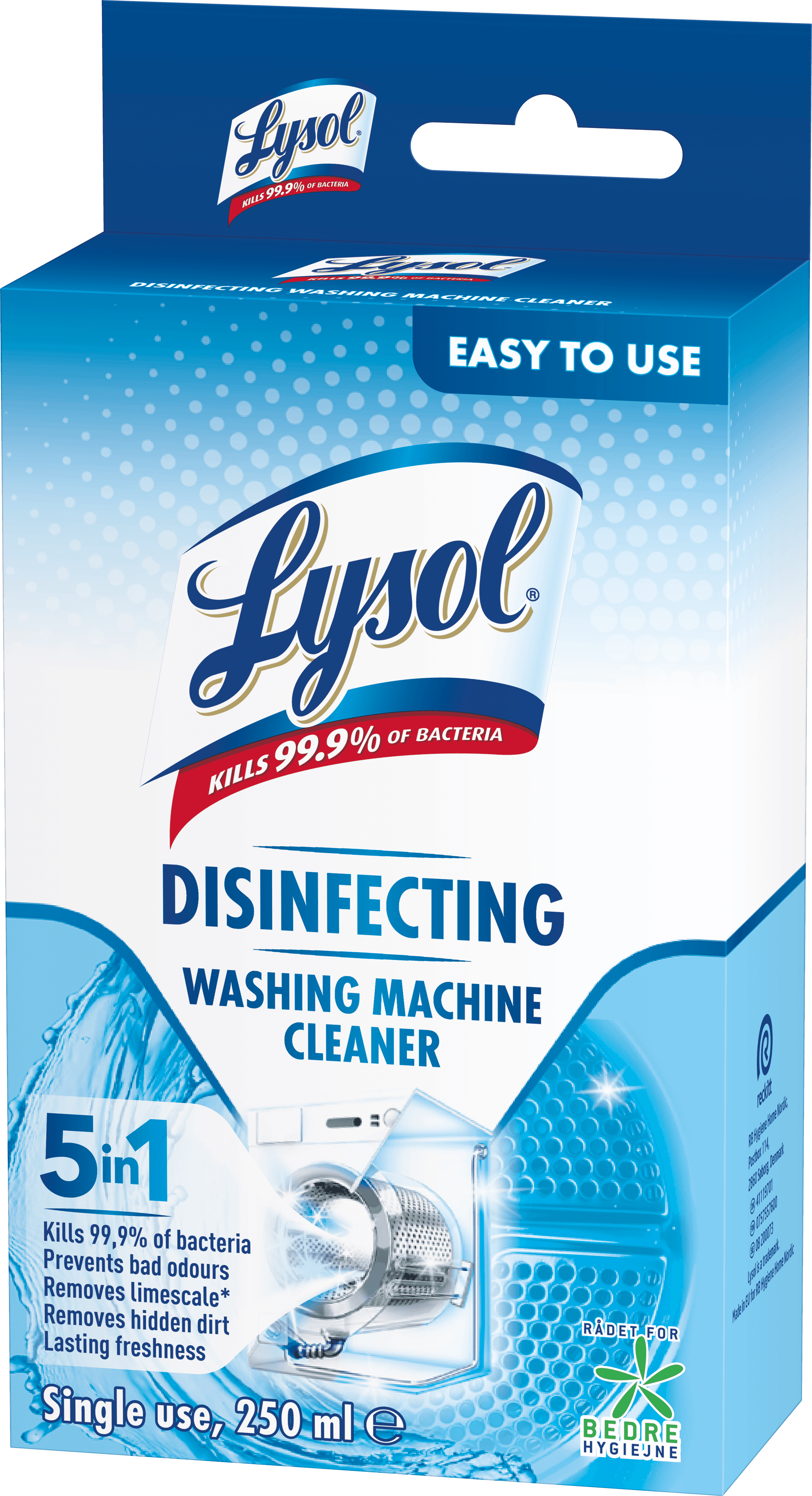 Lysol Desinficerande Tvättmaskinsrengöring 250 ml 2