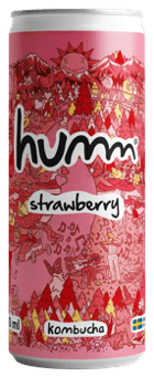 Humm Kombucha Strawberry Sleek 33 cl