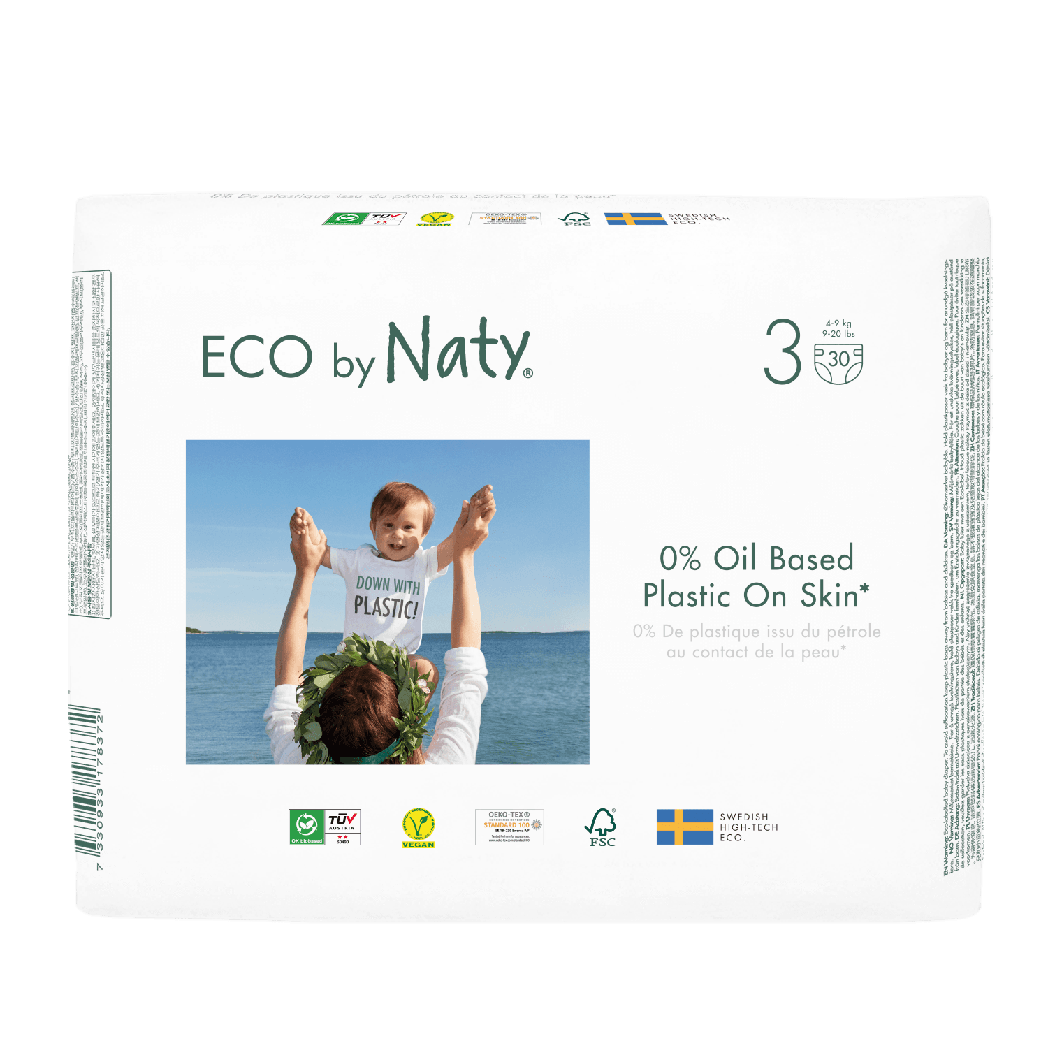 Naty Blöjor Storlek 3 (4-9 kg) 30 st