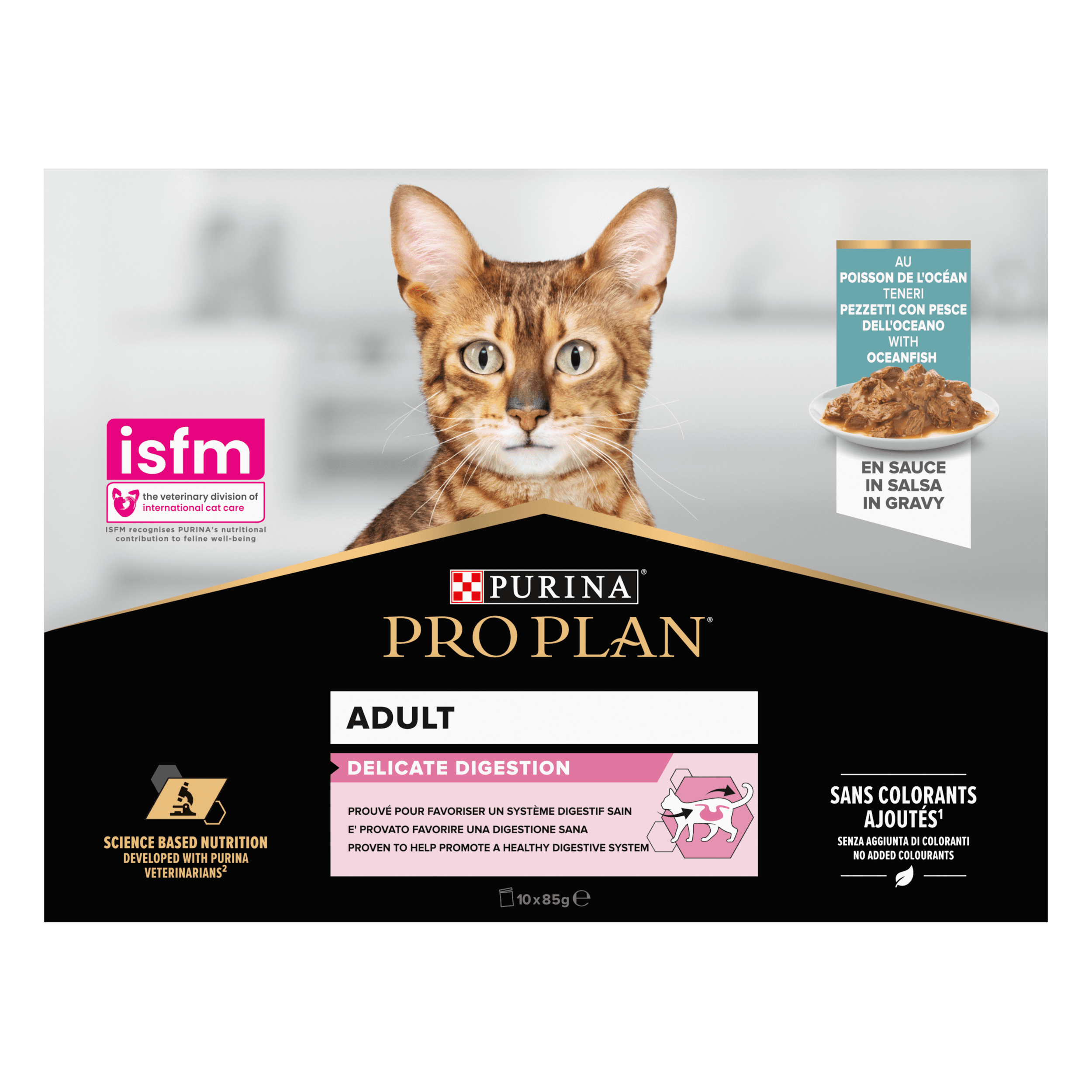 Purina Pro Plan Adult Delicate Digestion med havsfisk i sås 850 g