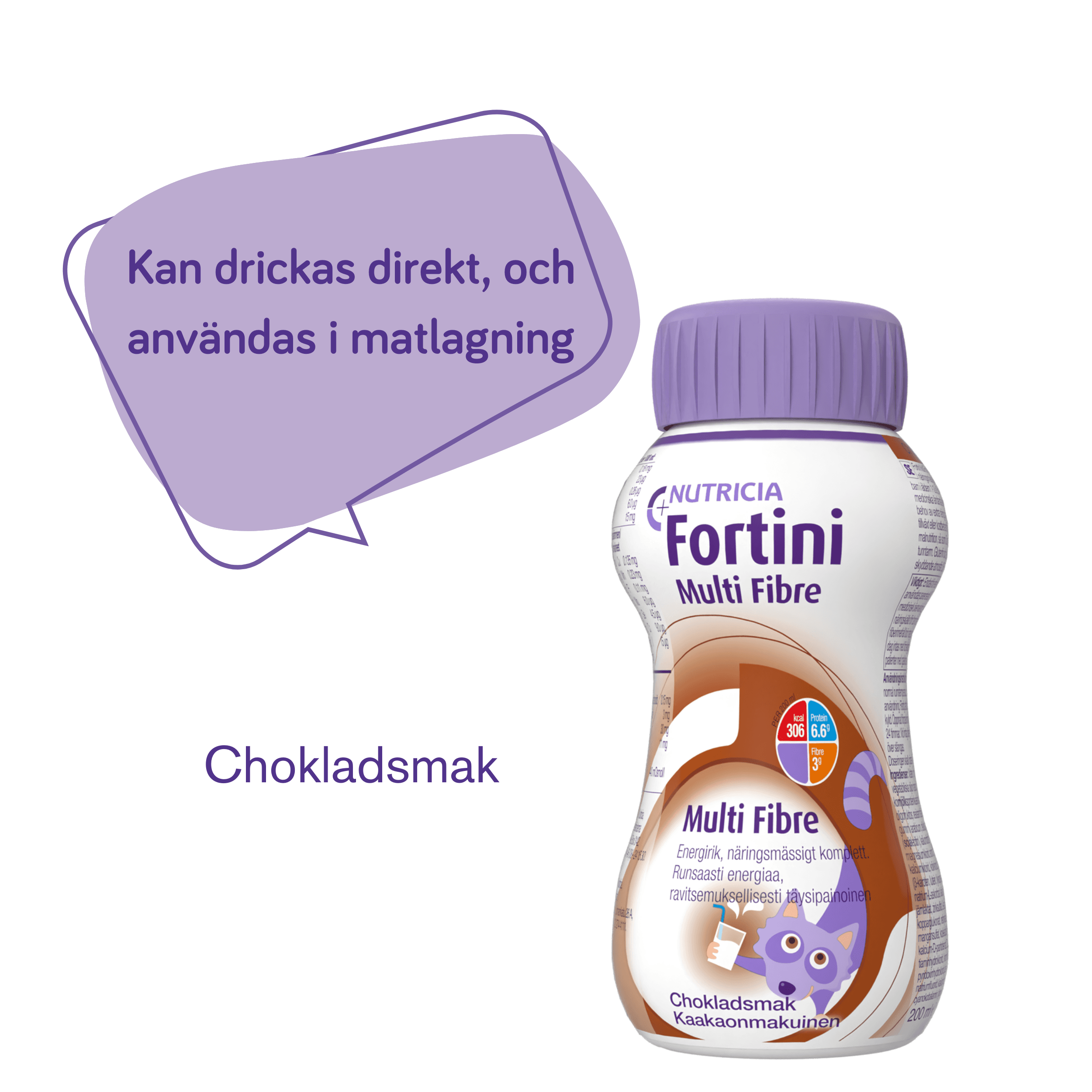 Fortini Multi Fibre Choklad 200 ml 2
