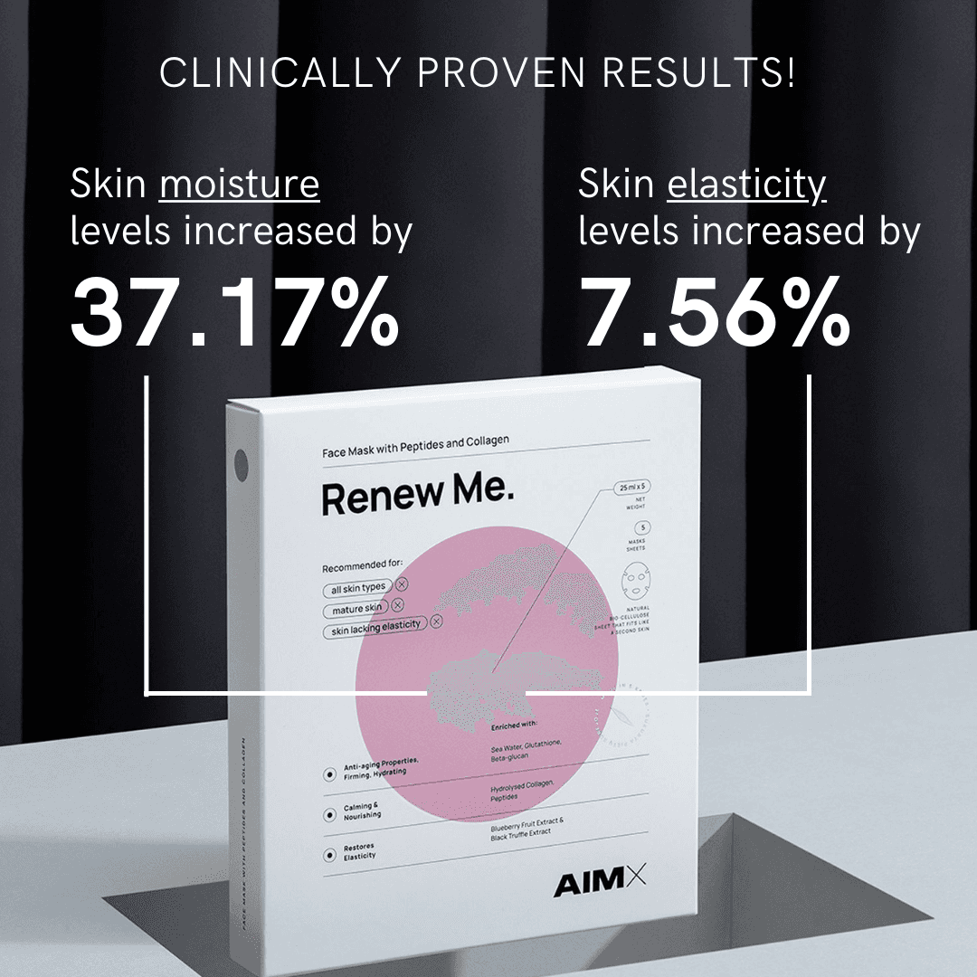AIMX Renew Me Face Mask with Peptides and Collagen 25 ml 2
