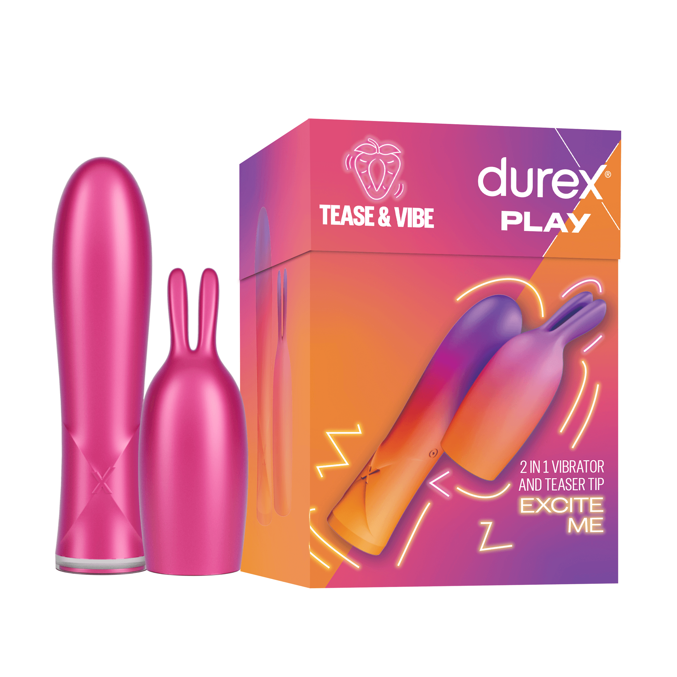 Durex Play 2 in 1 Vibrator och Teaser Tip