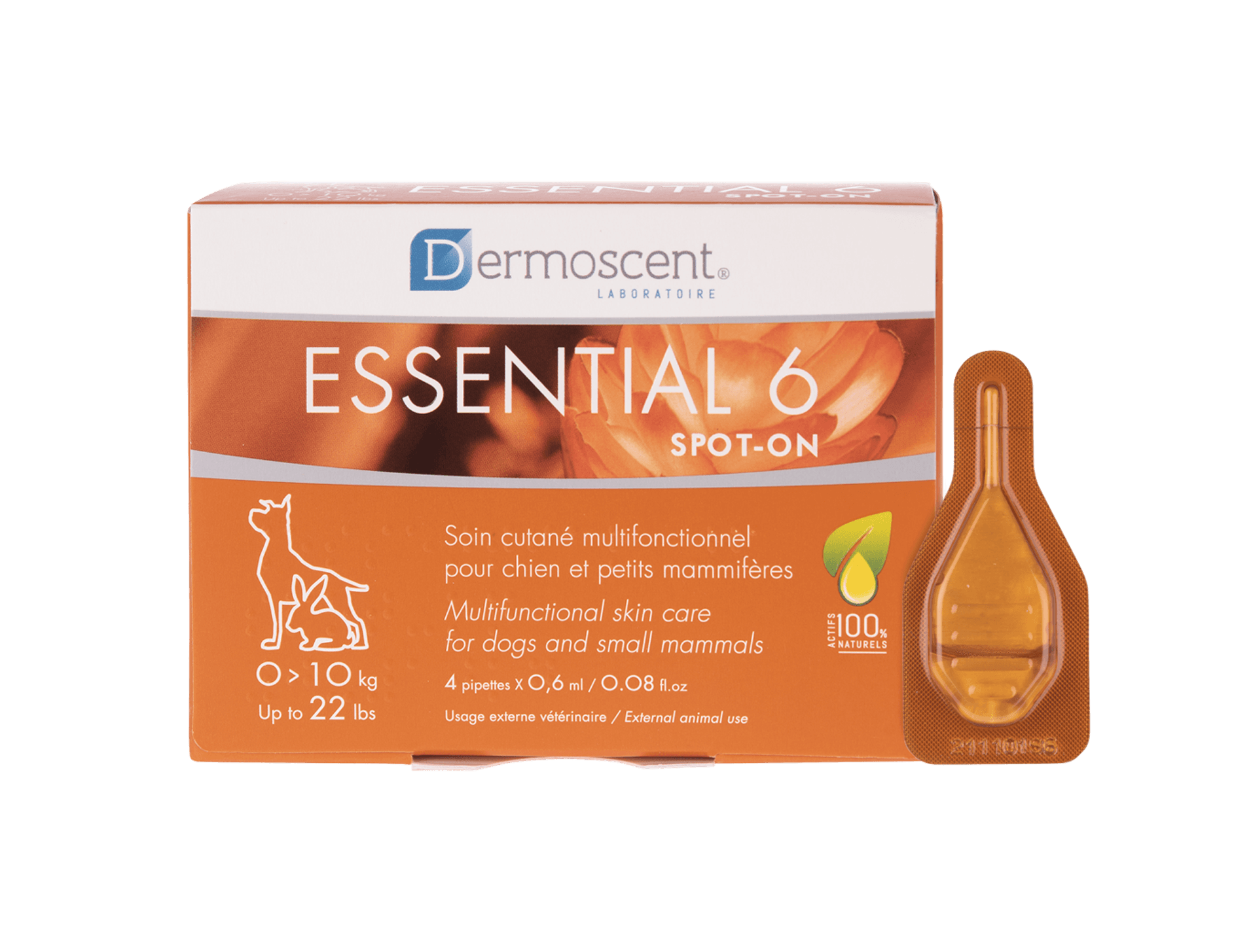 Dermoscent Essential 6 Spot-on för Hundar & Små Däggdjur 0-10 kg