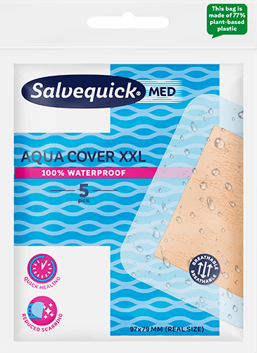 SalvequickMED Aqua Cover XXL plåster 5 st