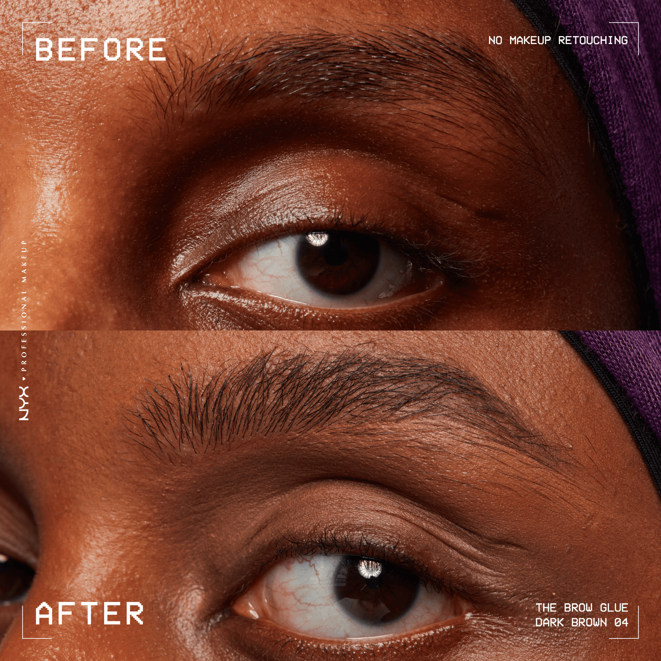 NYX Professional Makeup The Brow Glue Instant Brow Styler 04 Dark Brown 5 g - produktbild 2