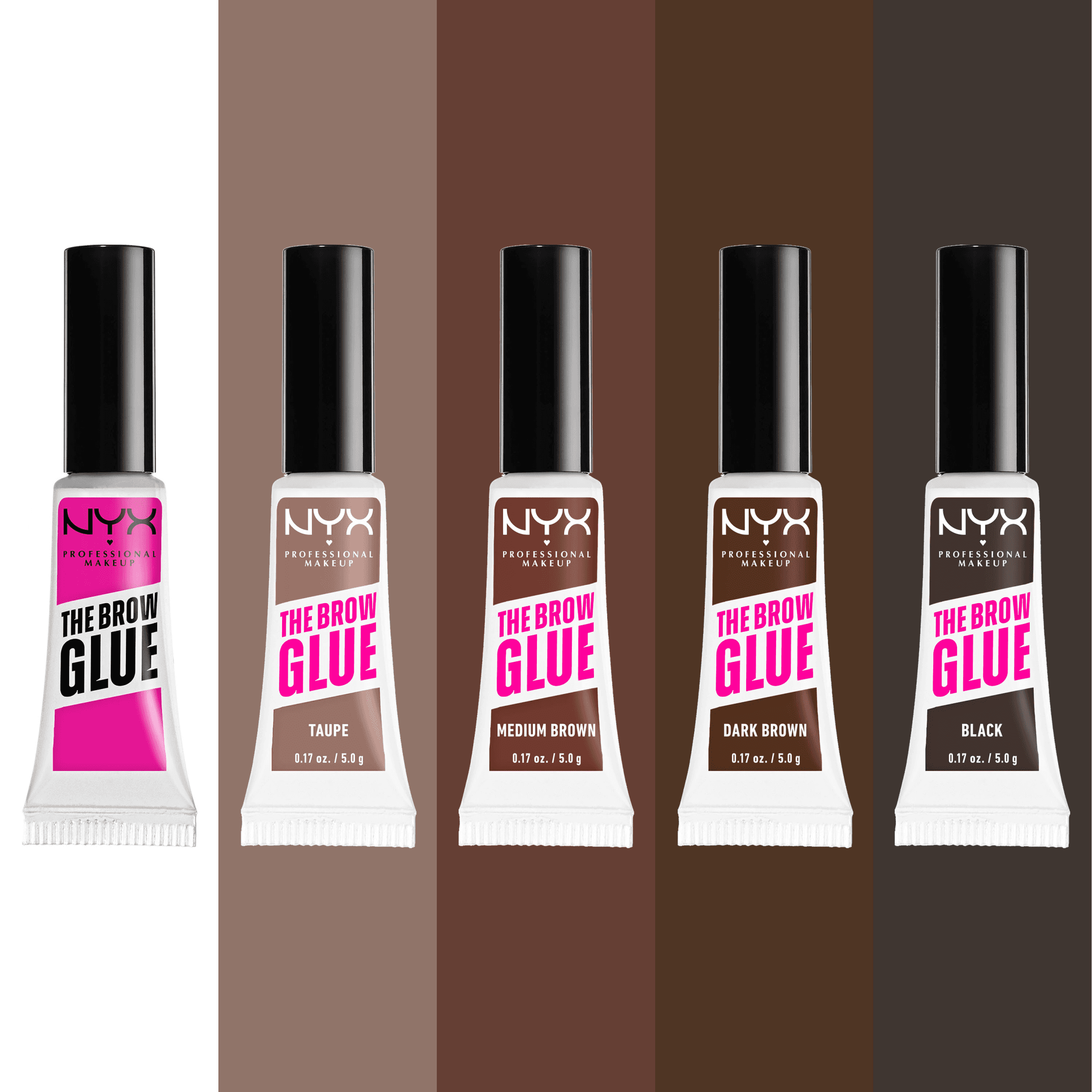 NYX Professional Makeup The Brow Glue Instant Brow Styler 04 Dark Brown 5 g - produktbild 4