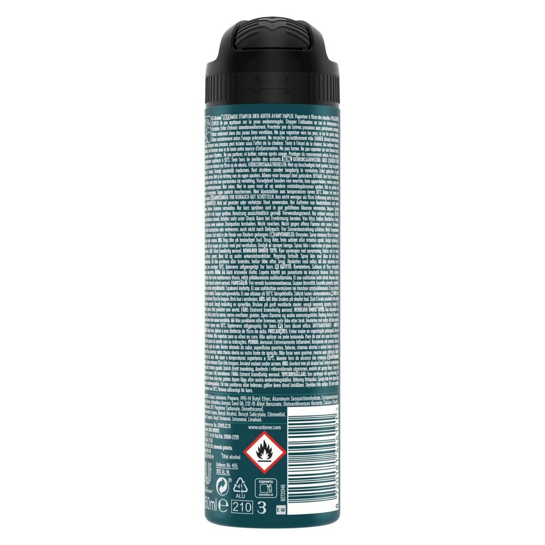 Rexona Men 72h Advanced Protection Sensitive Spray 150 ml - produktbild 2