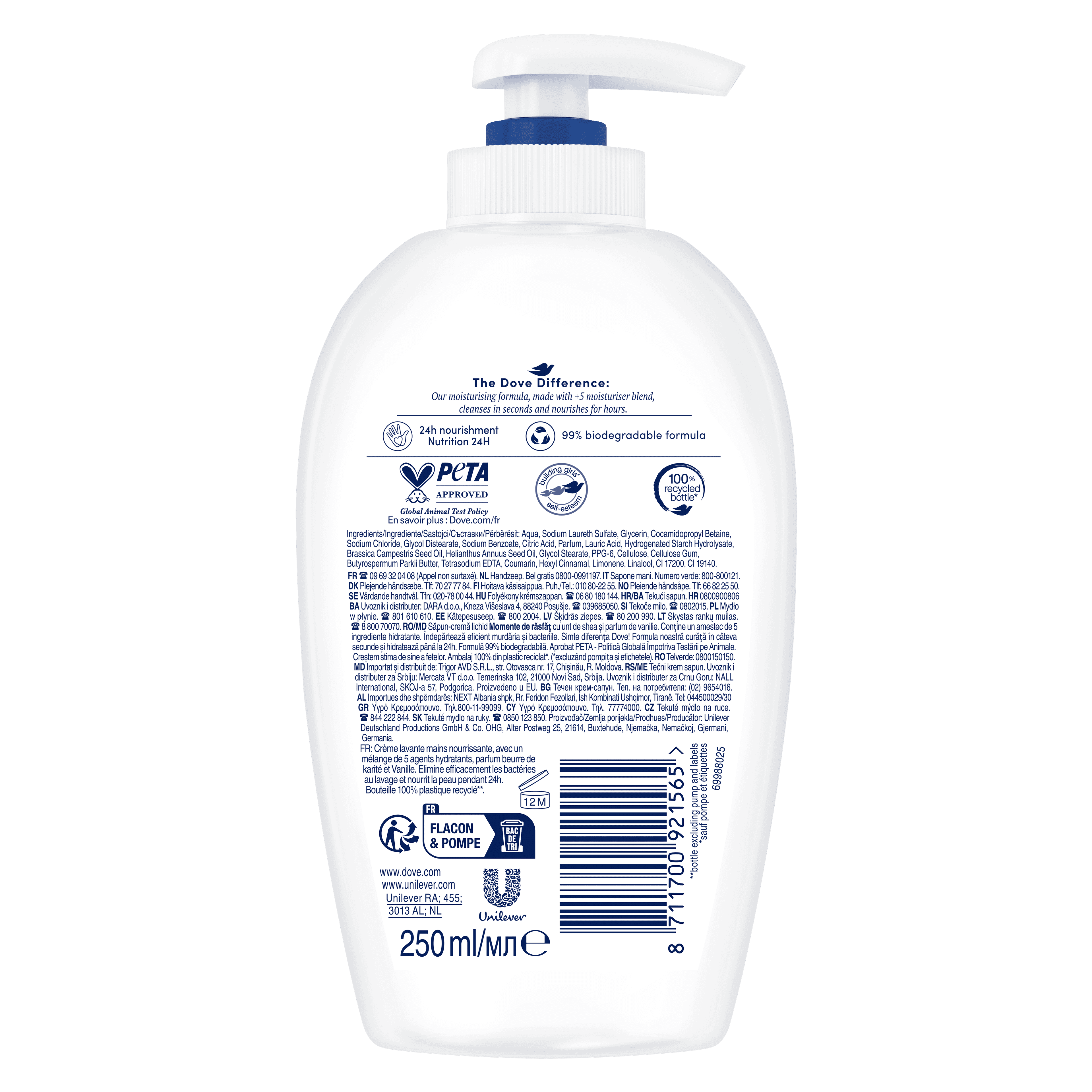 Dove Tvål Pump Shea Butter 250 ml 2