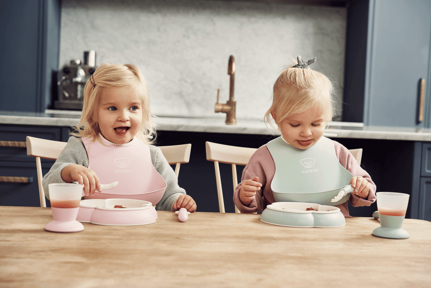 BabyBjörn Bestick Sked och Gaffel 4 delar Blå 2