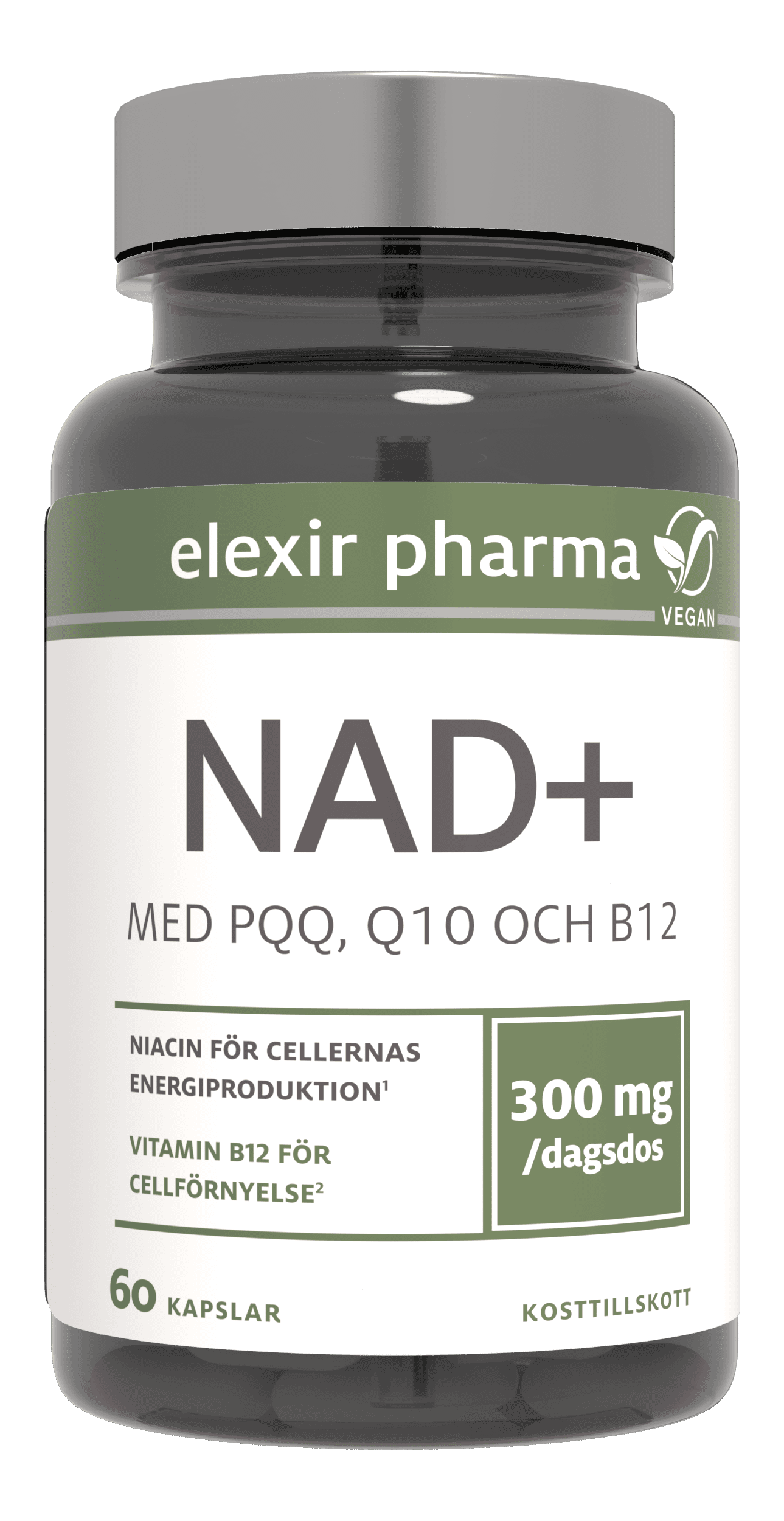 Elexir Pharma NAD+ 60 kapslar