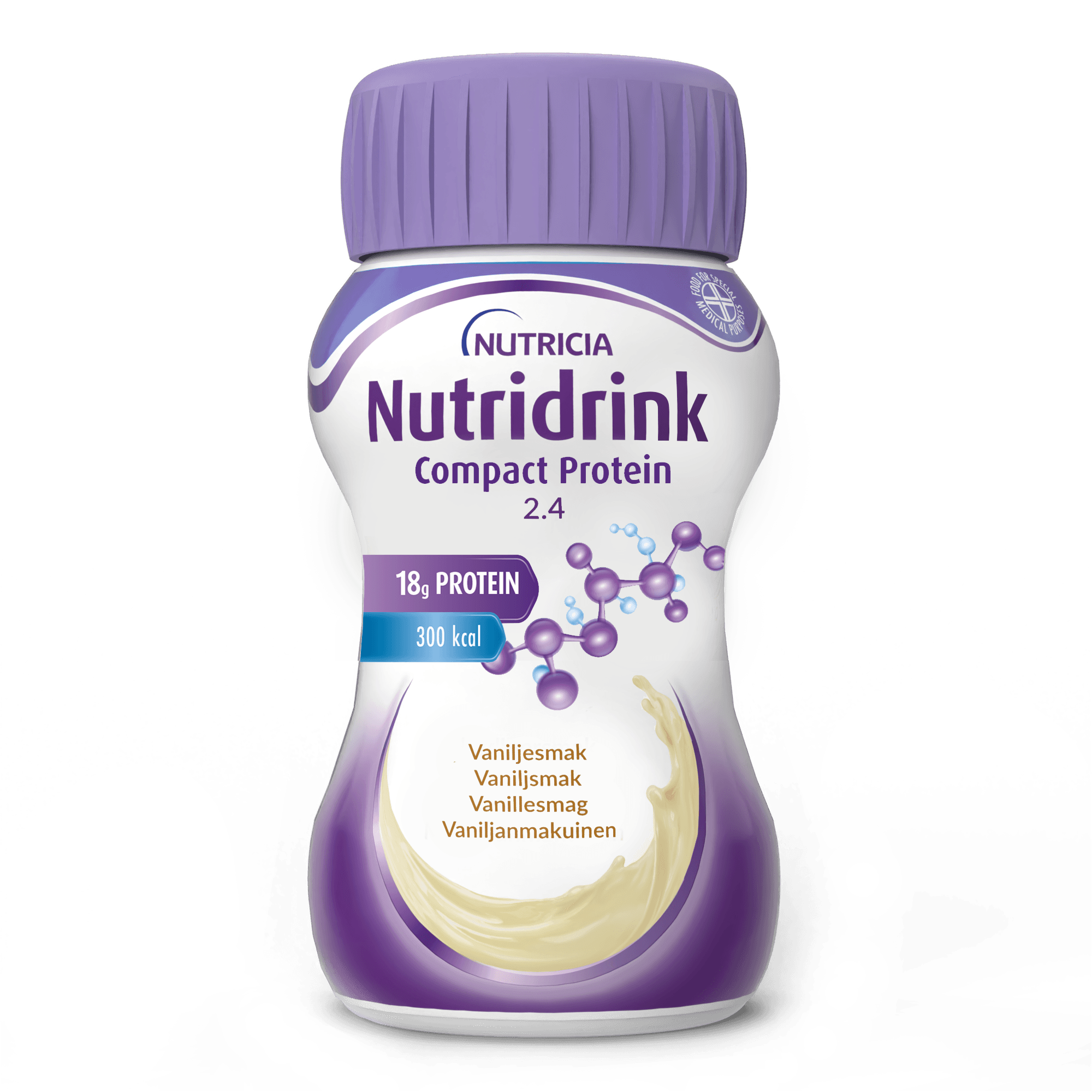 Nutridrink Compact Protein Vanilj 4 x 125 ml - produktbild 2