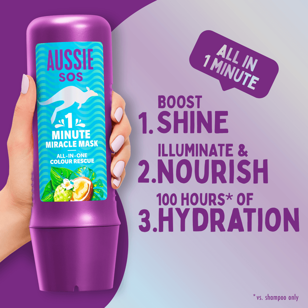 Aussie SOS 1 Minute Miracle Colour Inpackning 250 ml 3