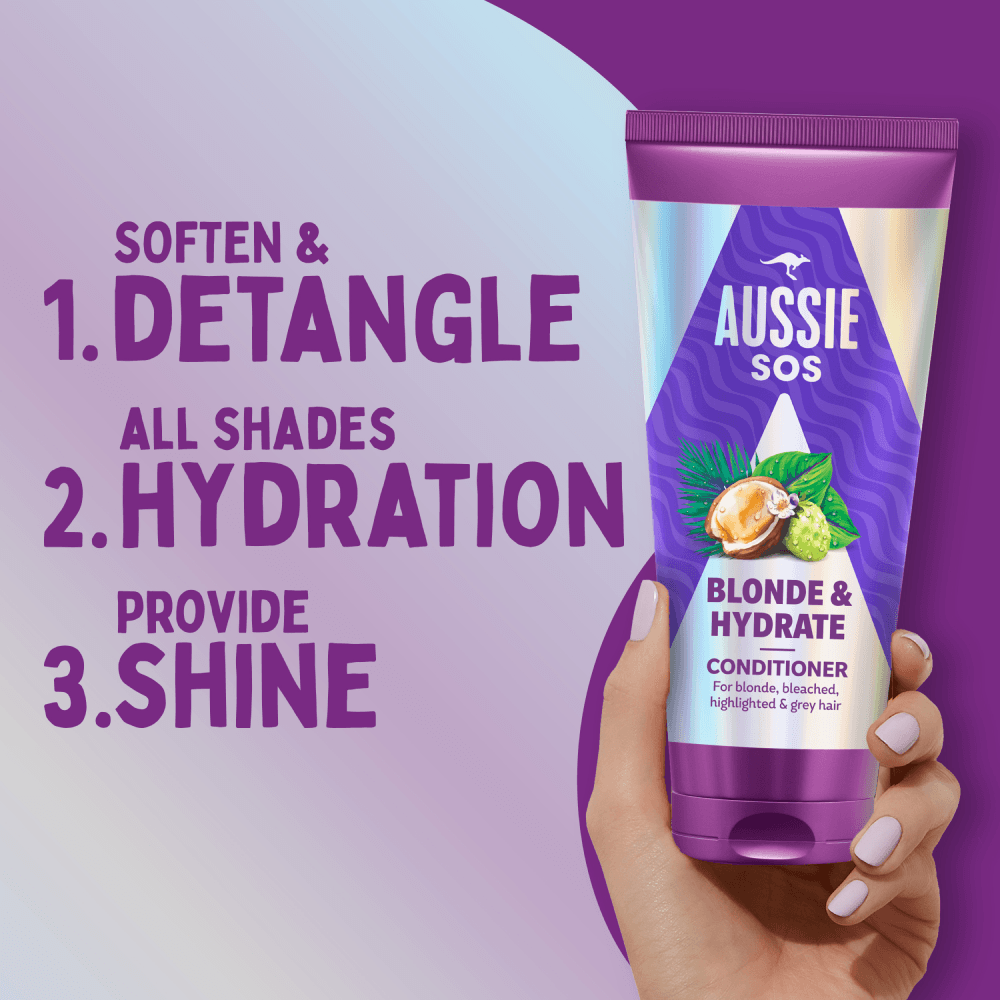 Aussie SOS Blonde & Hydrate Balsam 200 ml - produktbild 2