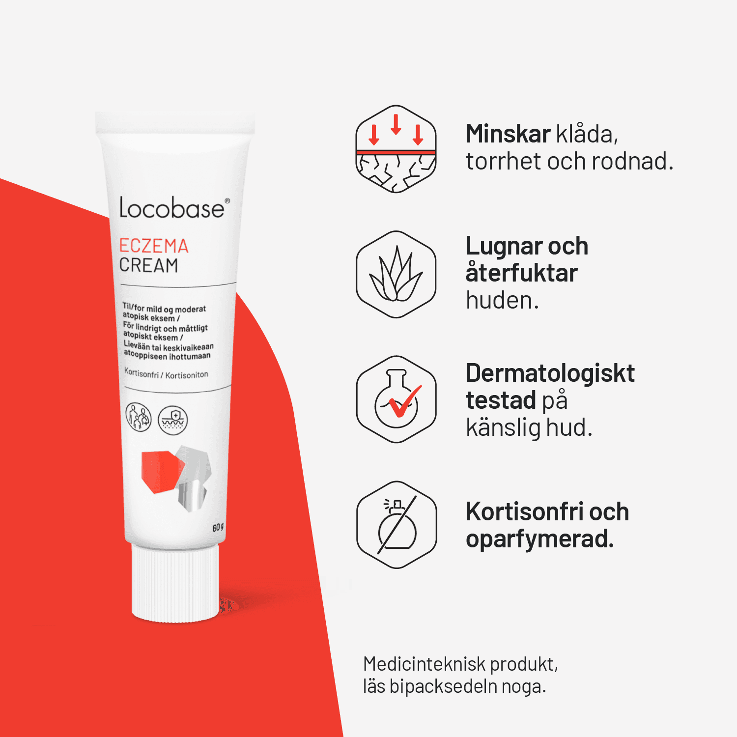 Locobase Eczema Cream 60 g - produktbild 3