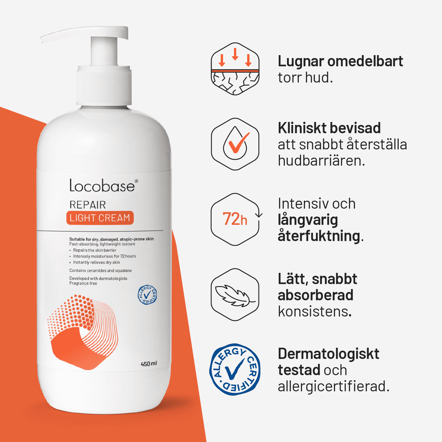 Locobase Repair Light Cream 450 ml - produktbild 3