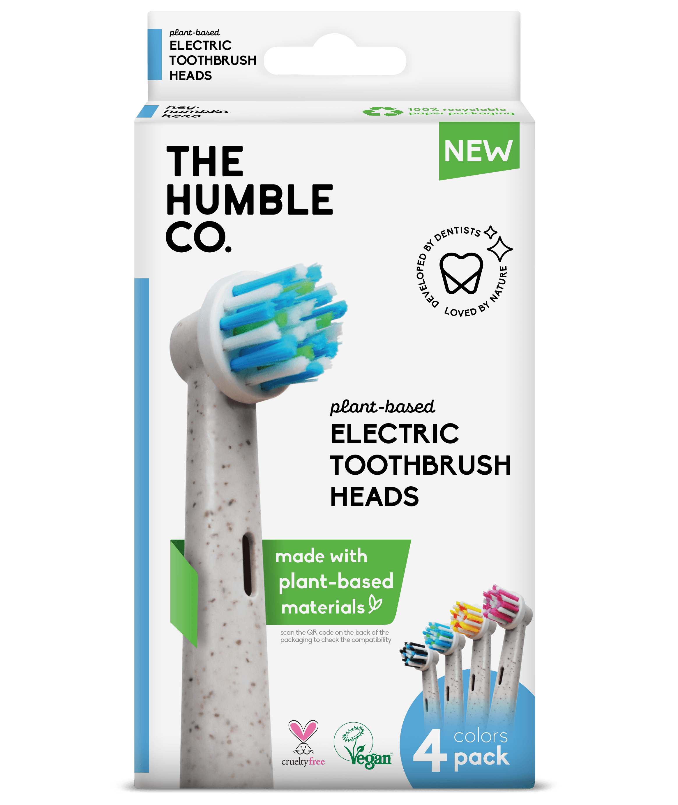 Humble Tandborsthuvuden Soft 4 st - produktbild 5