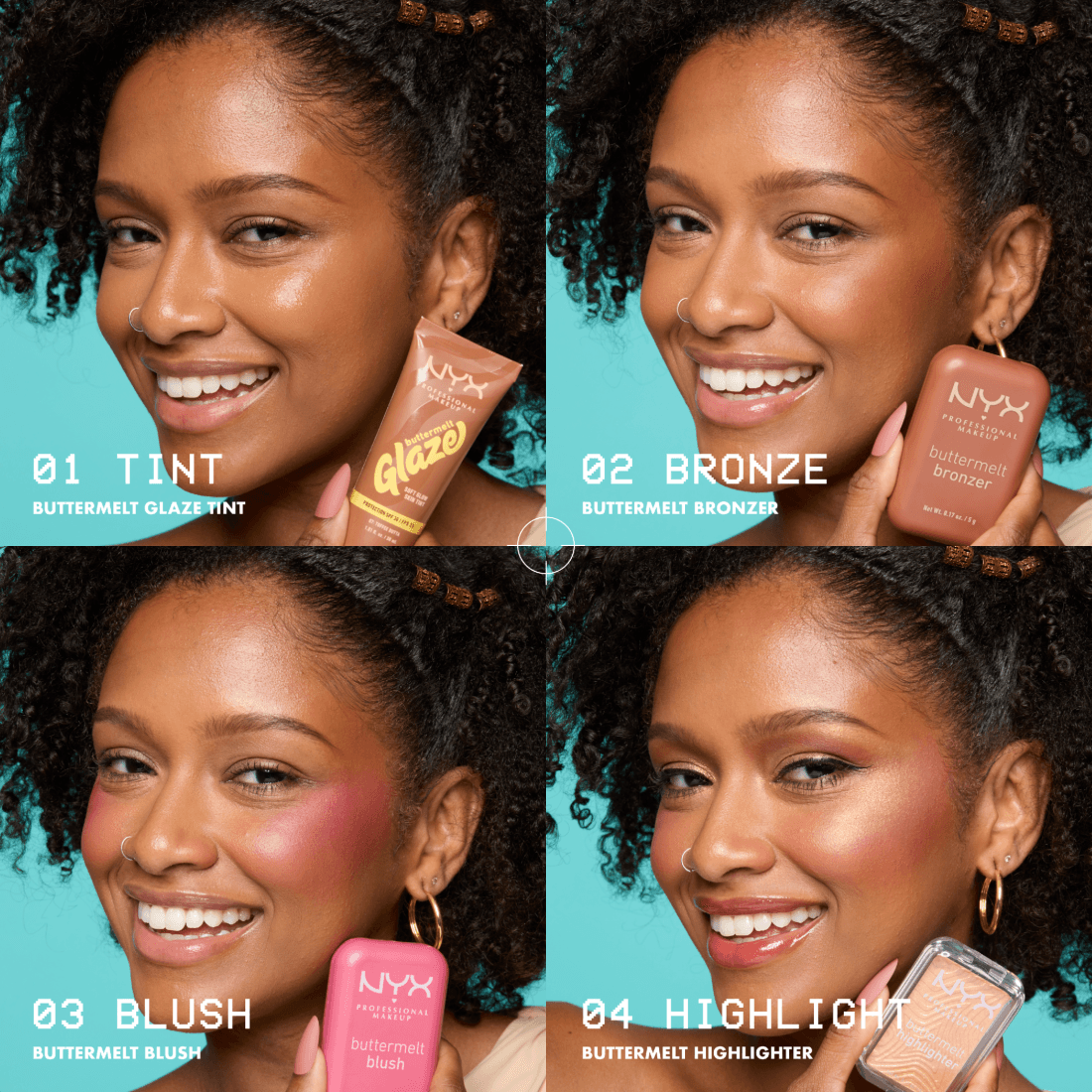 NYX Professional Makeup Buttermelt Highlighter 10 Glaze It Butta 5 g - produktbild 4